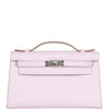 Kelly Pochette Mauve Pale Swift Palladium Hardware Kilta bags