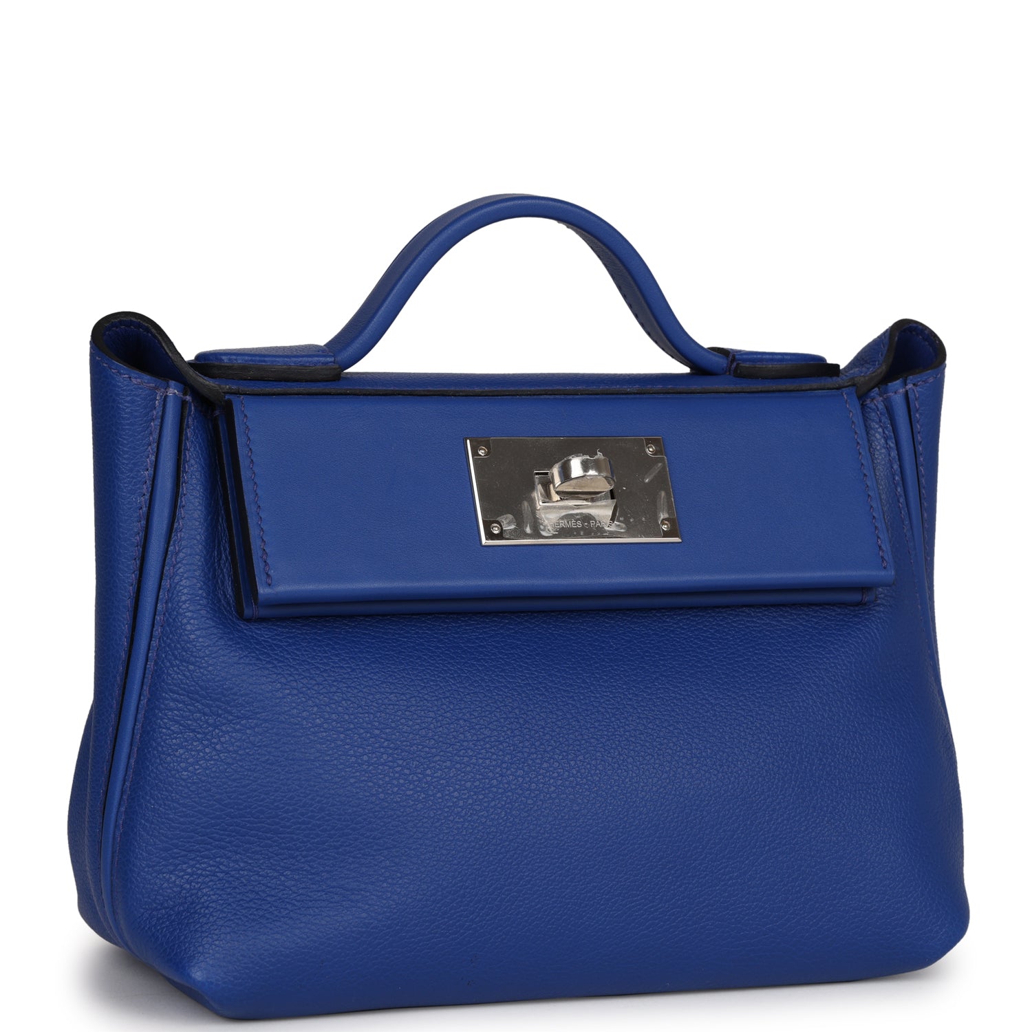 Mini 24/24 Bag Bleu Royal Evercolor and Swift Palladium Hardware Kilta bags