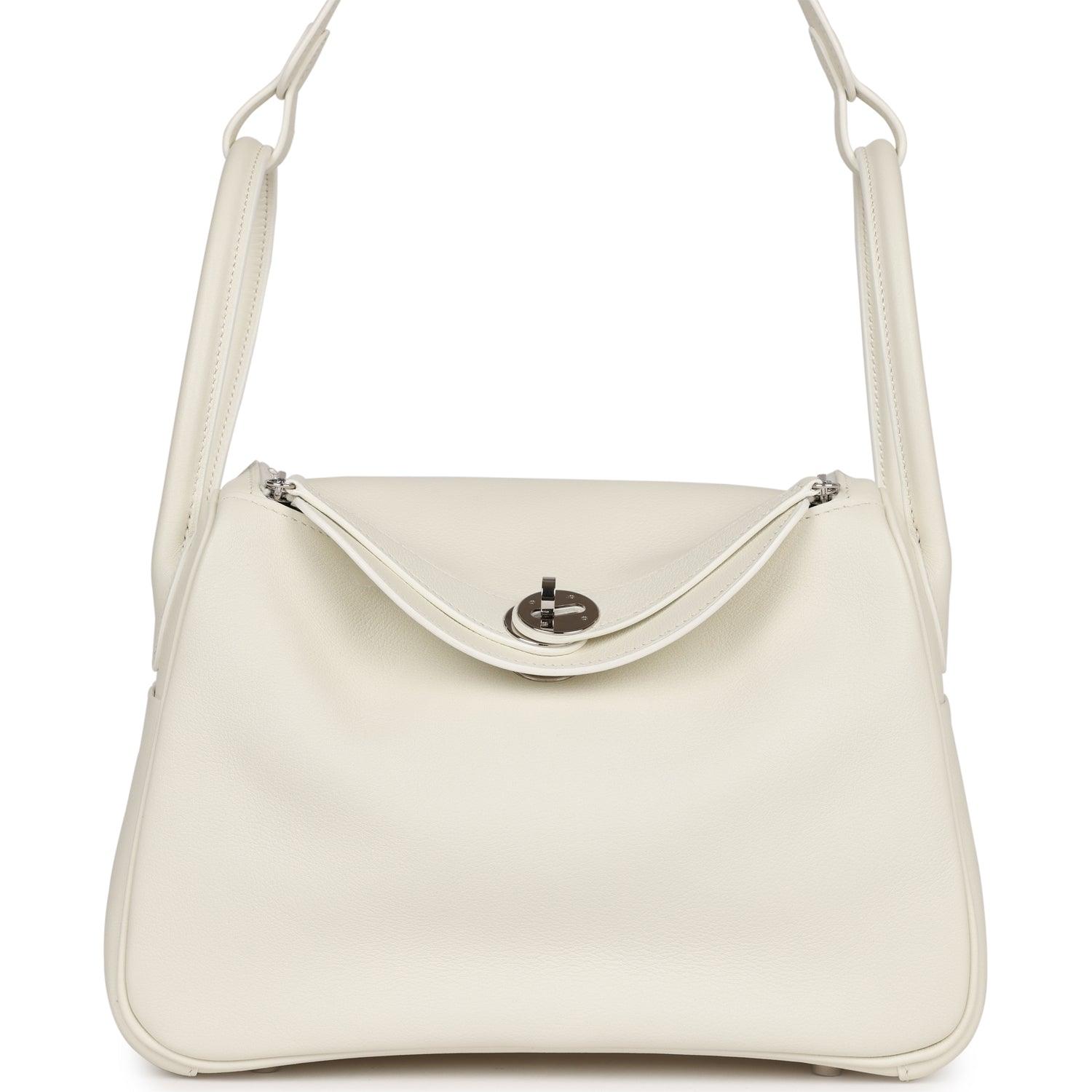 Lindy 26 White Evercolor Palladium Hardware Kilta bags