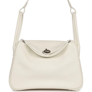 Lindy 26 White Evercolor Palladium Hardware Kilta bags