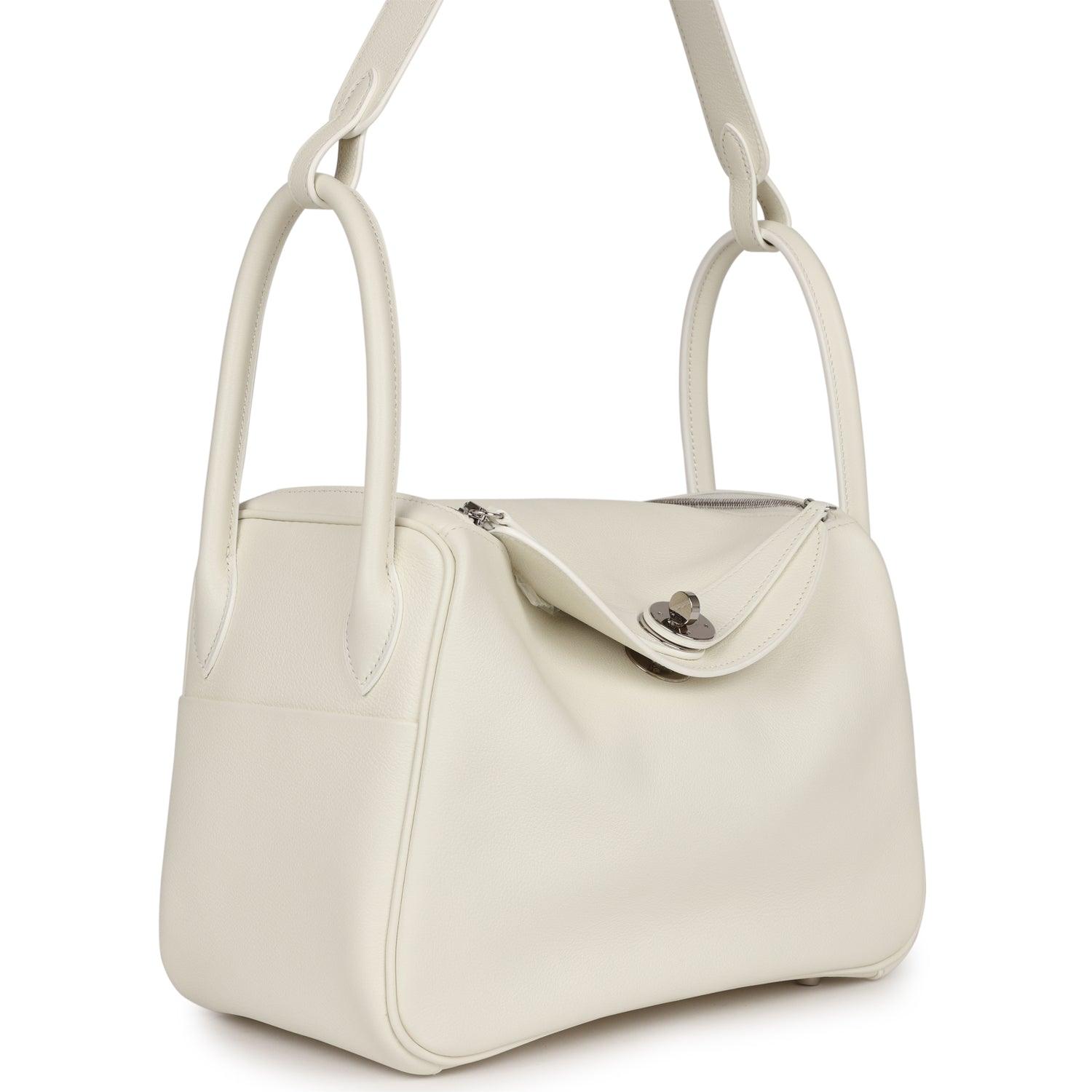 Lindy 26 White Evercolor Palladium Hardware Kilta bags