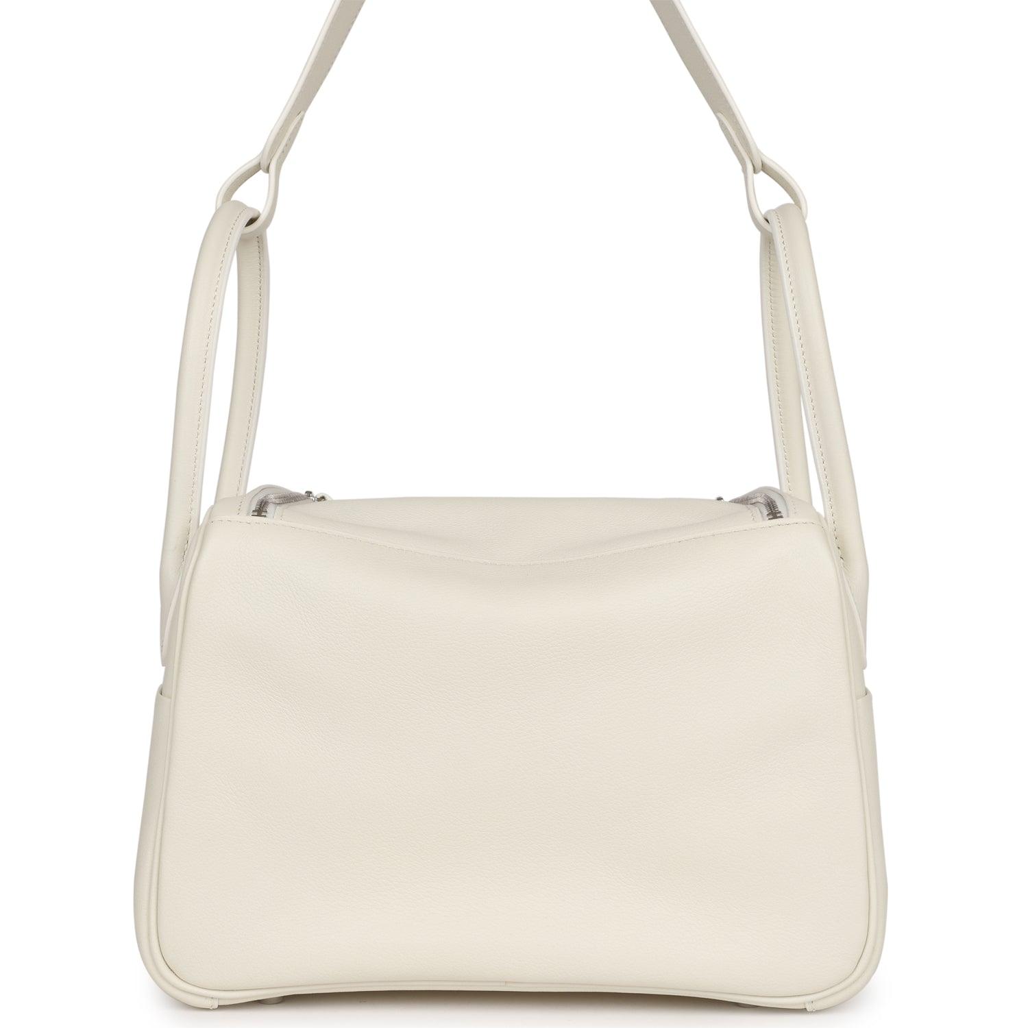 Lindy 26 White Evercolor Palladium Hardware Kilta bags