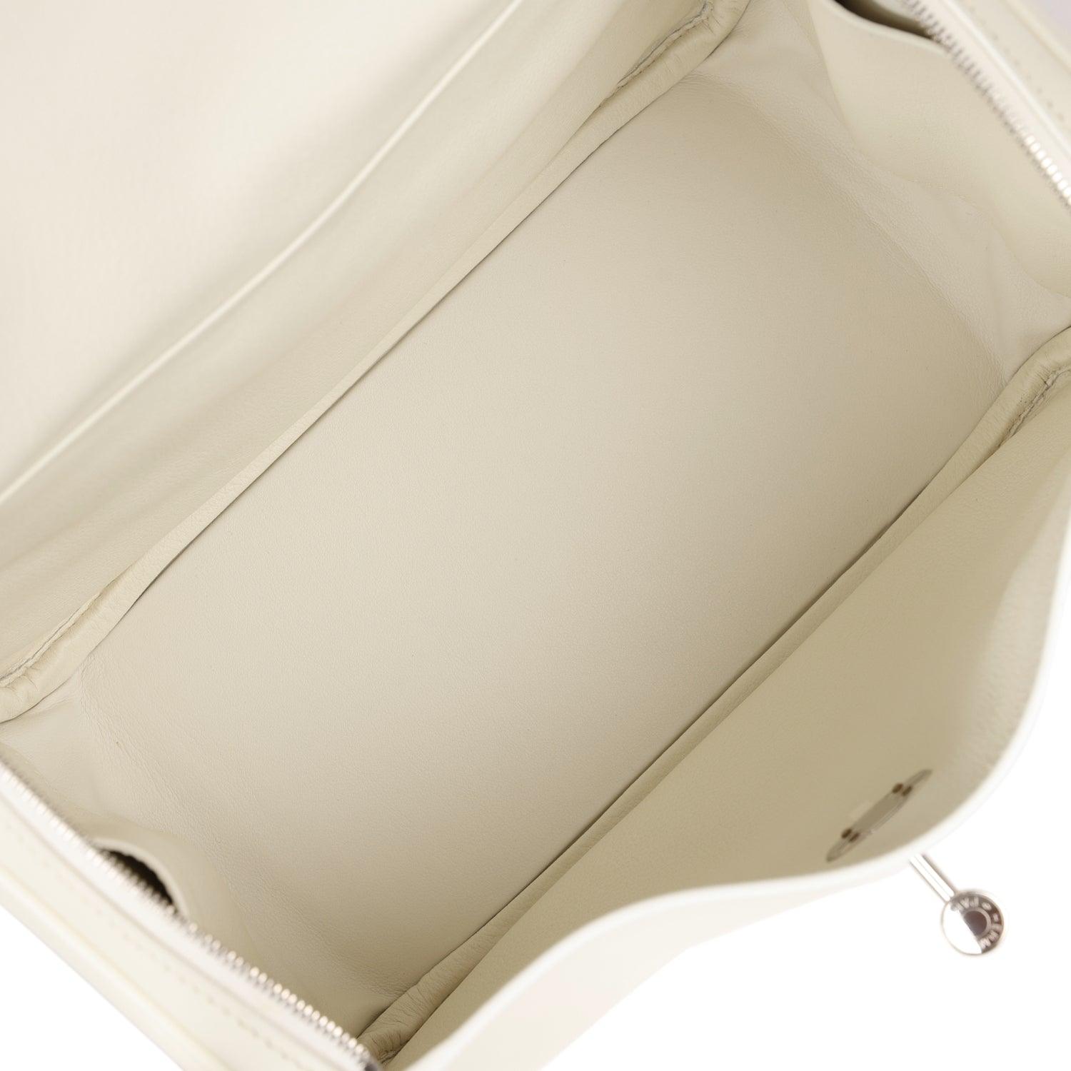 Lindy 26 White Evercolor Palladium Hardware Kilta bags