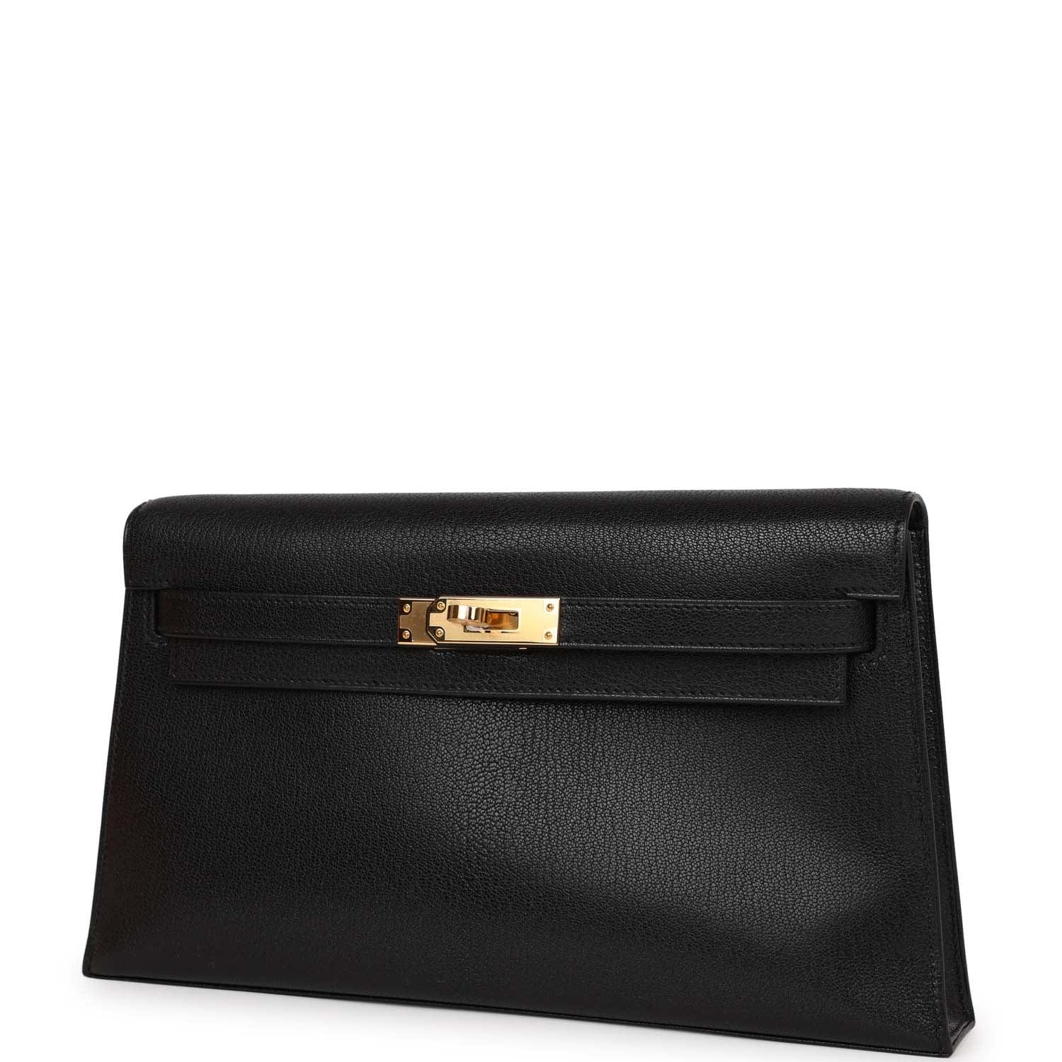 Kelly Elan Black Chevre Chamkila Gold Hardware Kilta bags