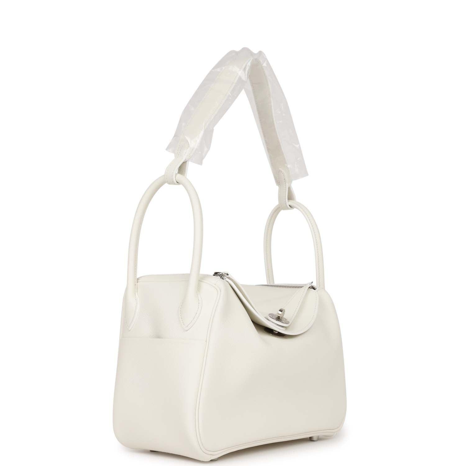 Lindy 26 White Evercolor Palladium Hardware Kilta bags