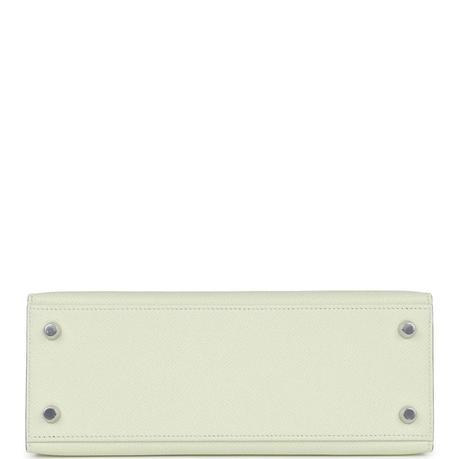 Hermes Kelly Sellier 25 Vert Fizz Epsom Palladium Hardware - sneakerlandnet