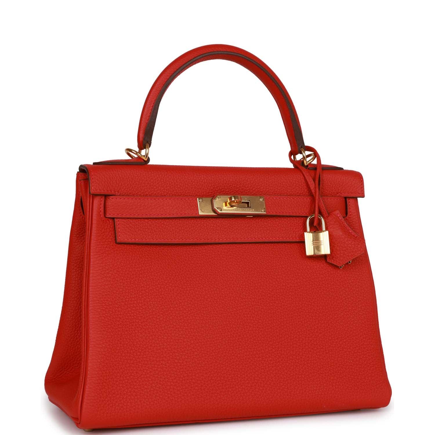 Kelly Retourne 28 Rouge Casaque Togo Gold Hardware - 1984brand