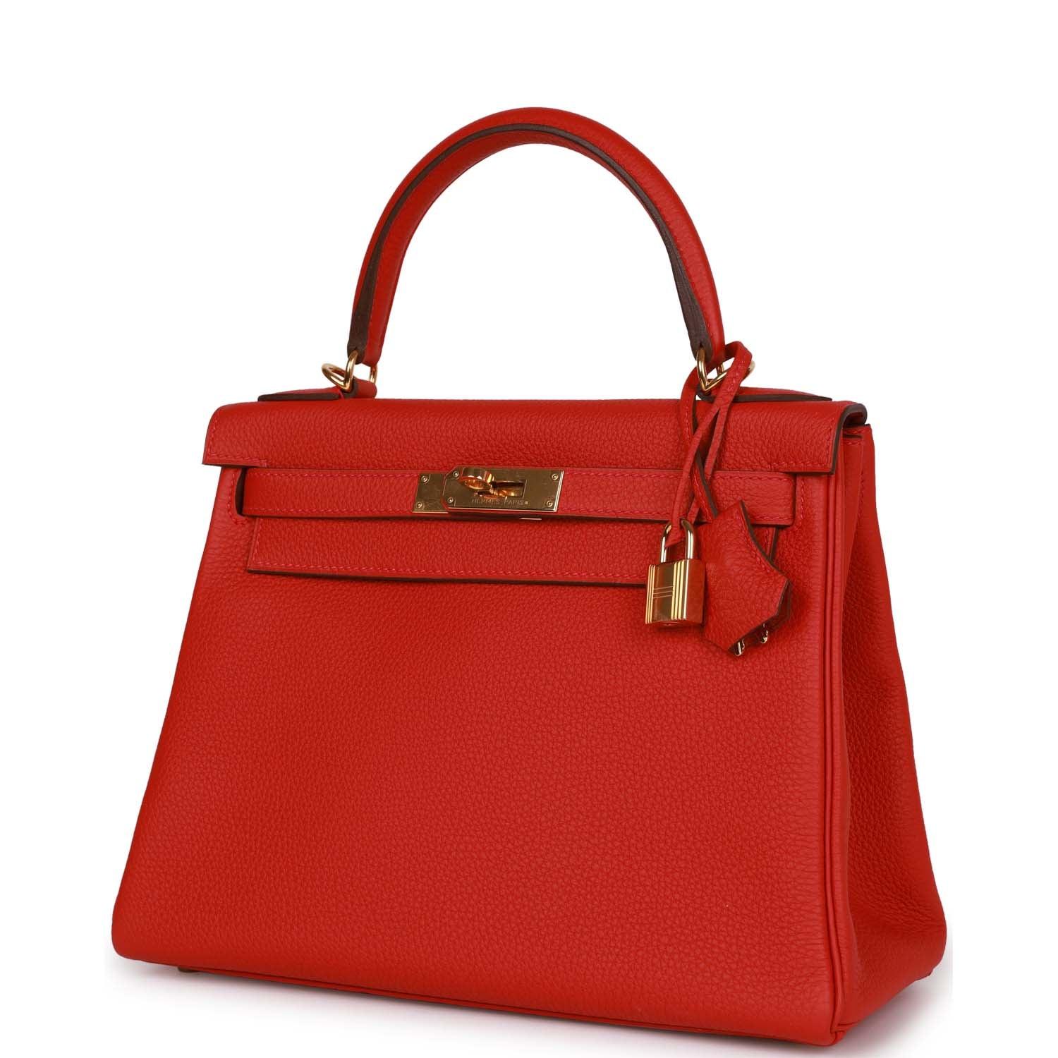 Kelly Retourne 28 Rouge Casaque Togo Gold Hardware - 1984brand