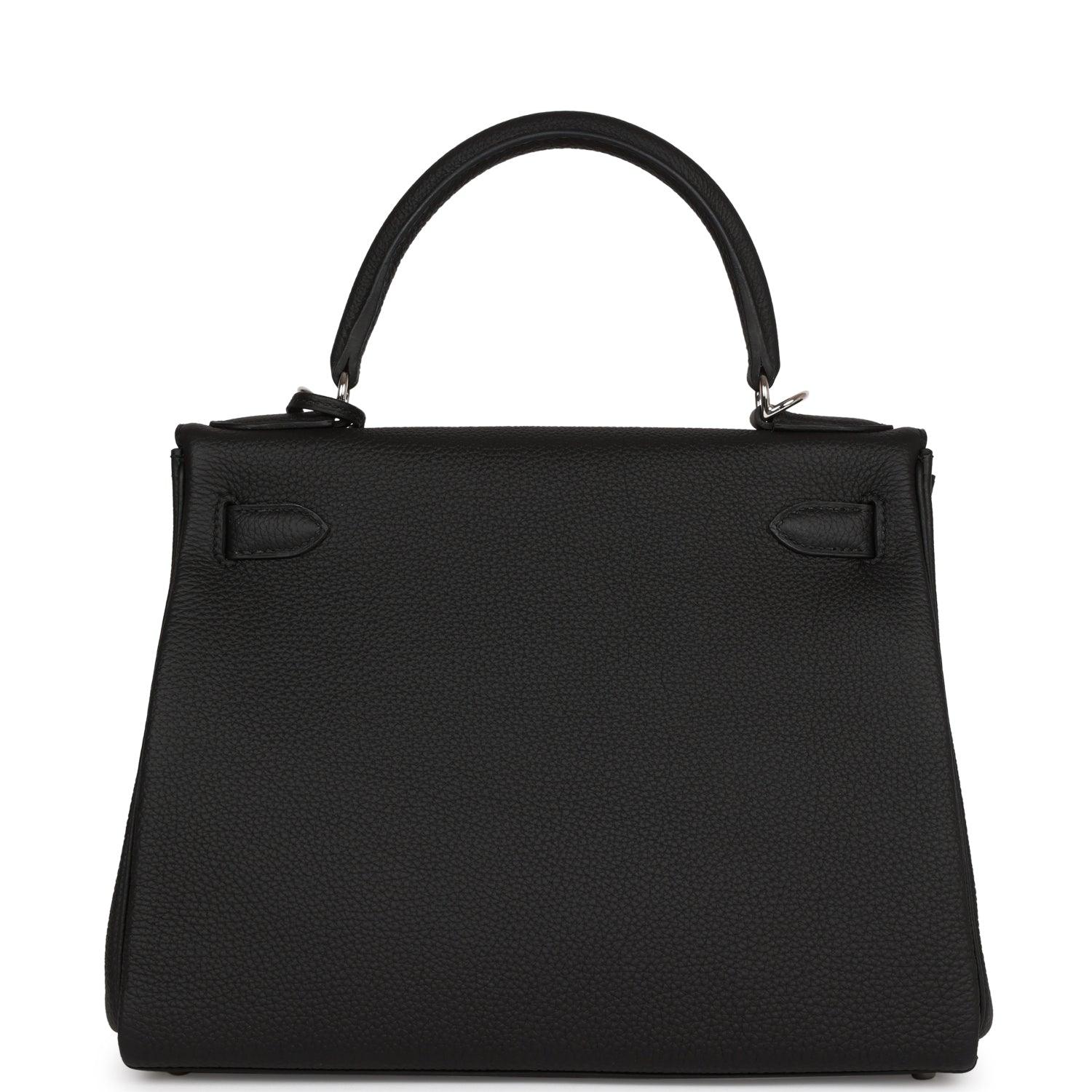 Kelly Retourne 28 Black Togo Palladium Hardware Kilta bags