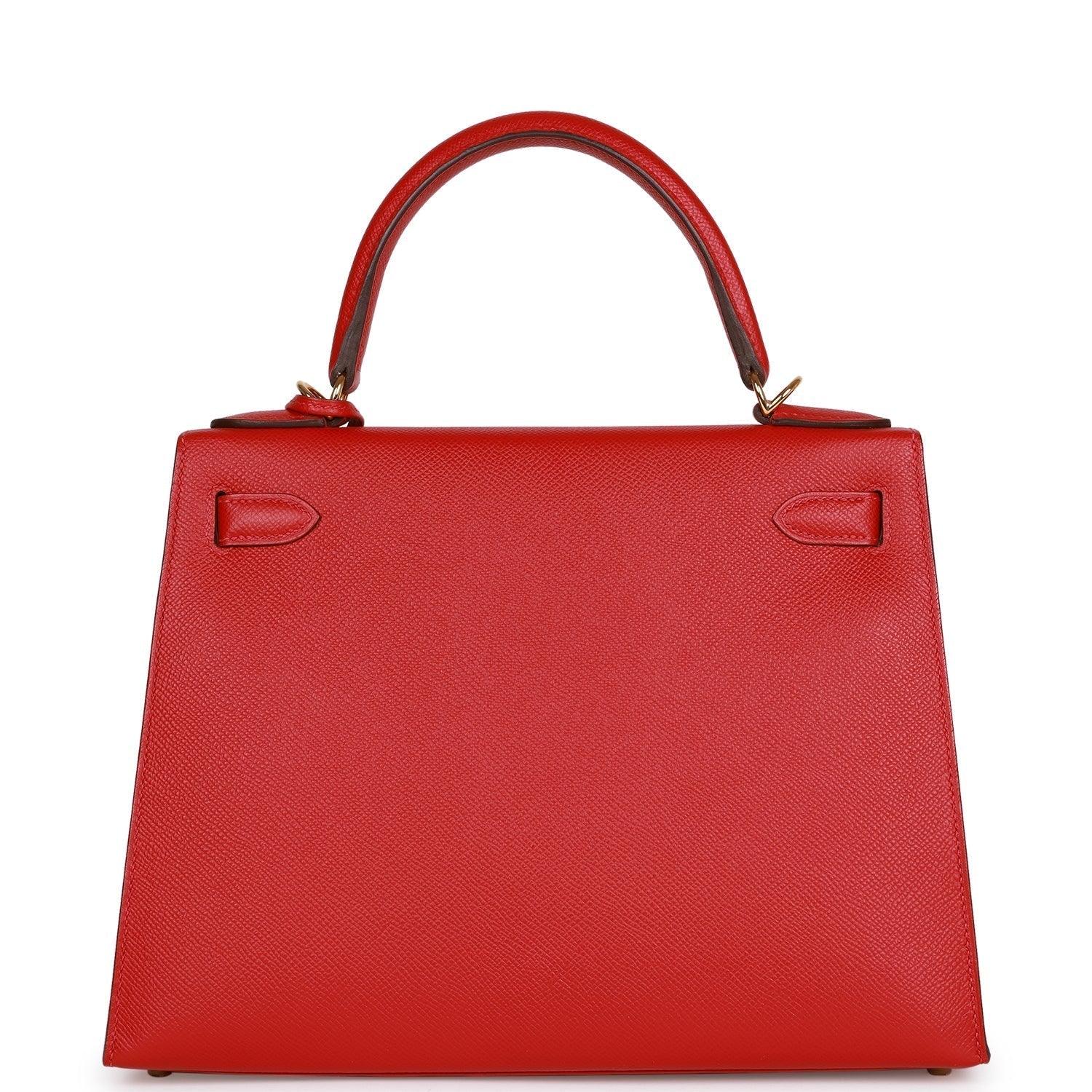 Kelly Sellier 28 Rouge Casaque Epsom Gold Hardware Kilta bags