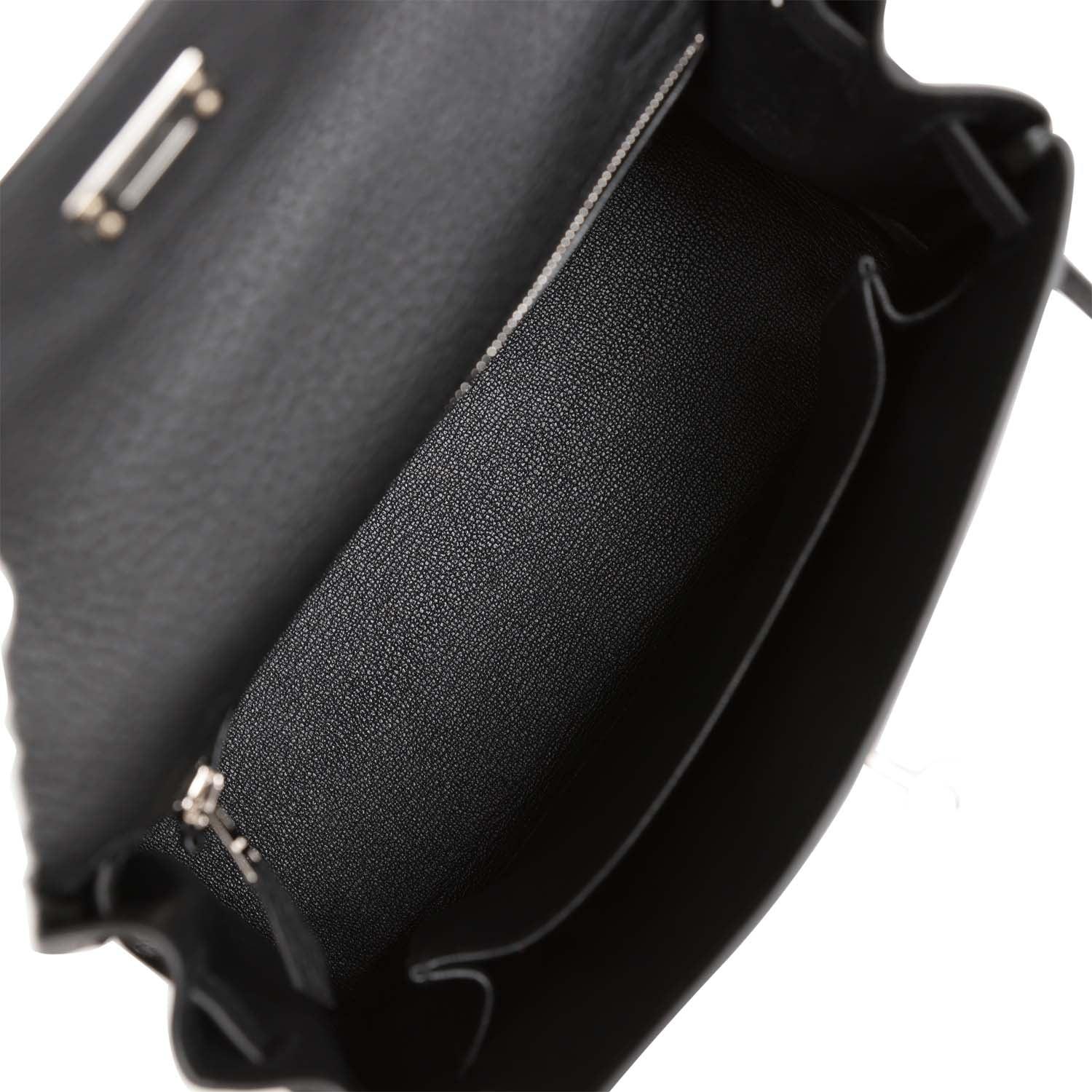 Kelly Retourne 25 Black Togo Palladium Hardware Kilta bags