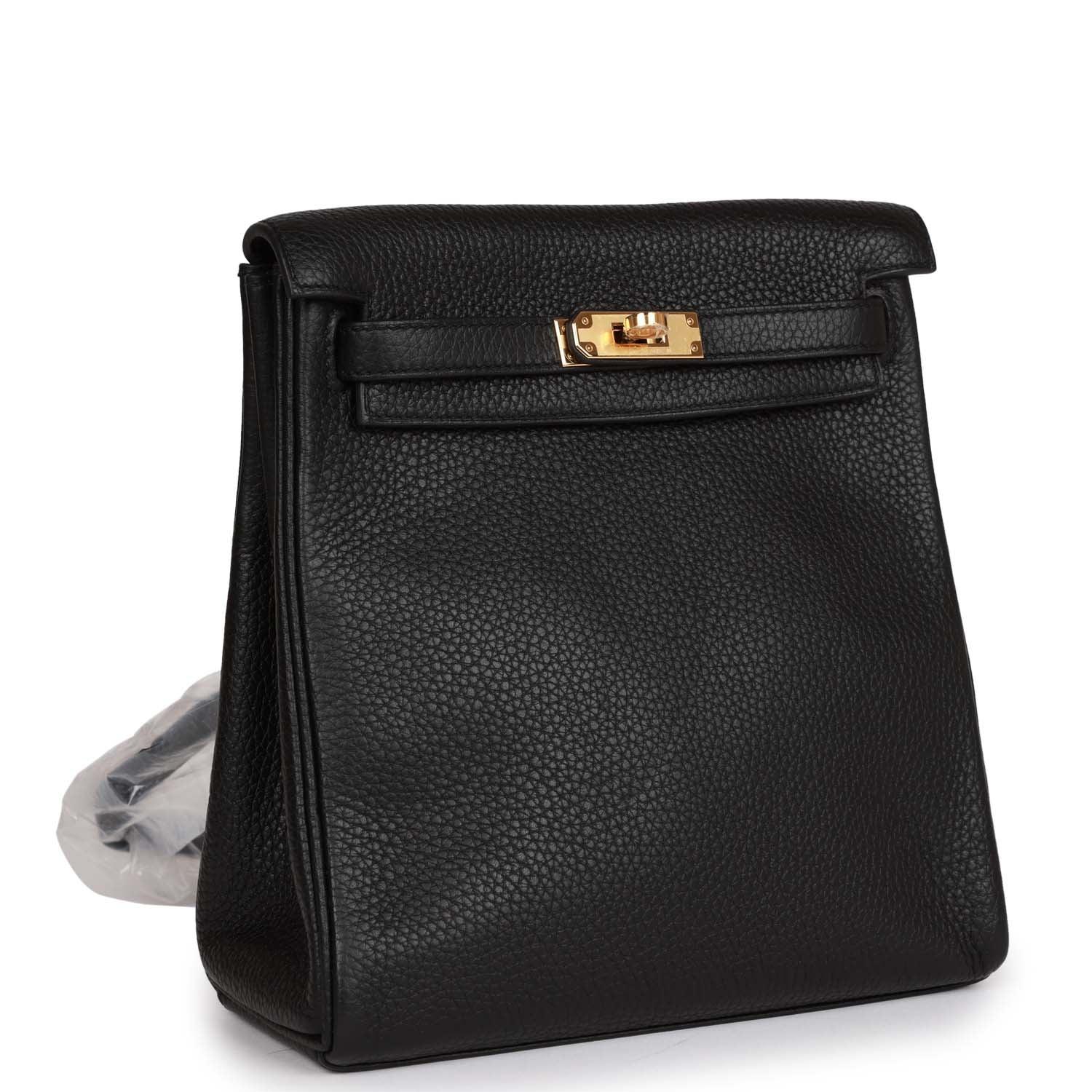 Kelly Ado Backpack Black Clemence Gold Hardware Kilta bags