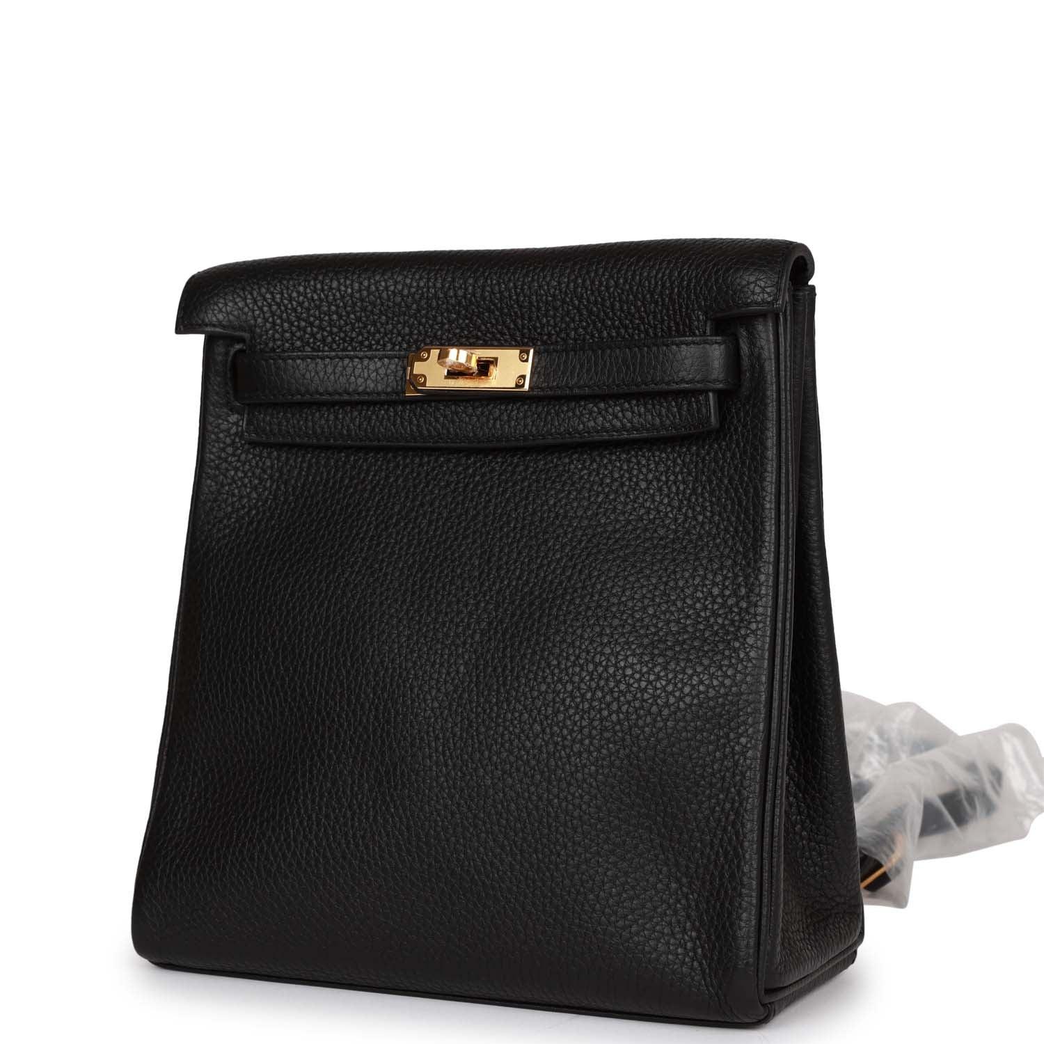 Kelly Ado Backpack Black Clemence Gold Hardware Kilta bags