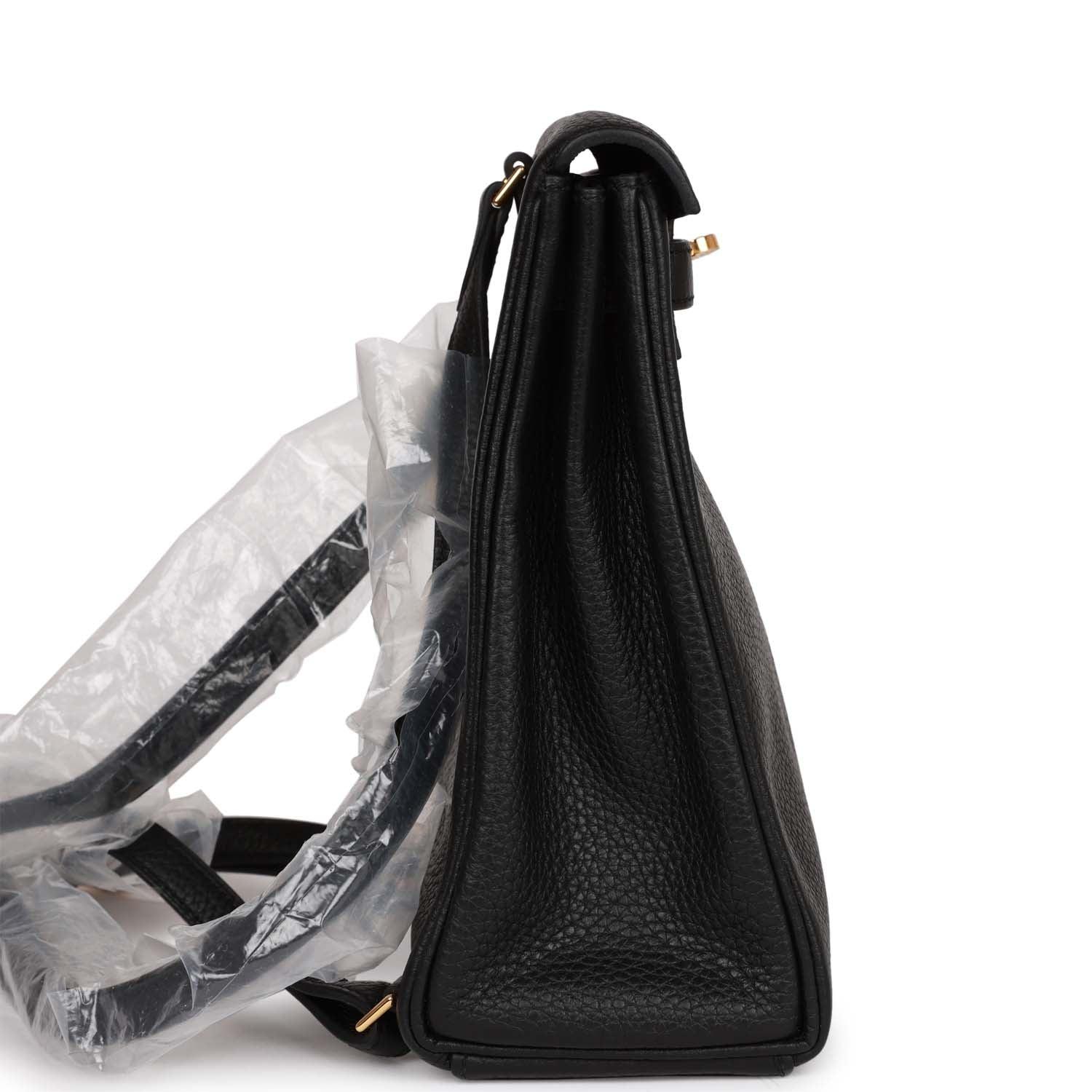 Kelly Ado Backpack Black Clemence Gold Hardware Kilta bags