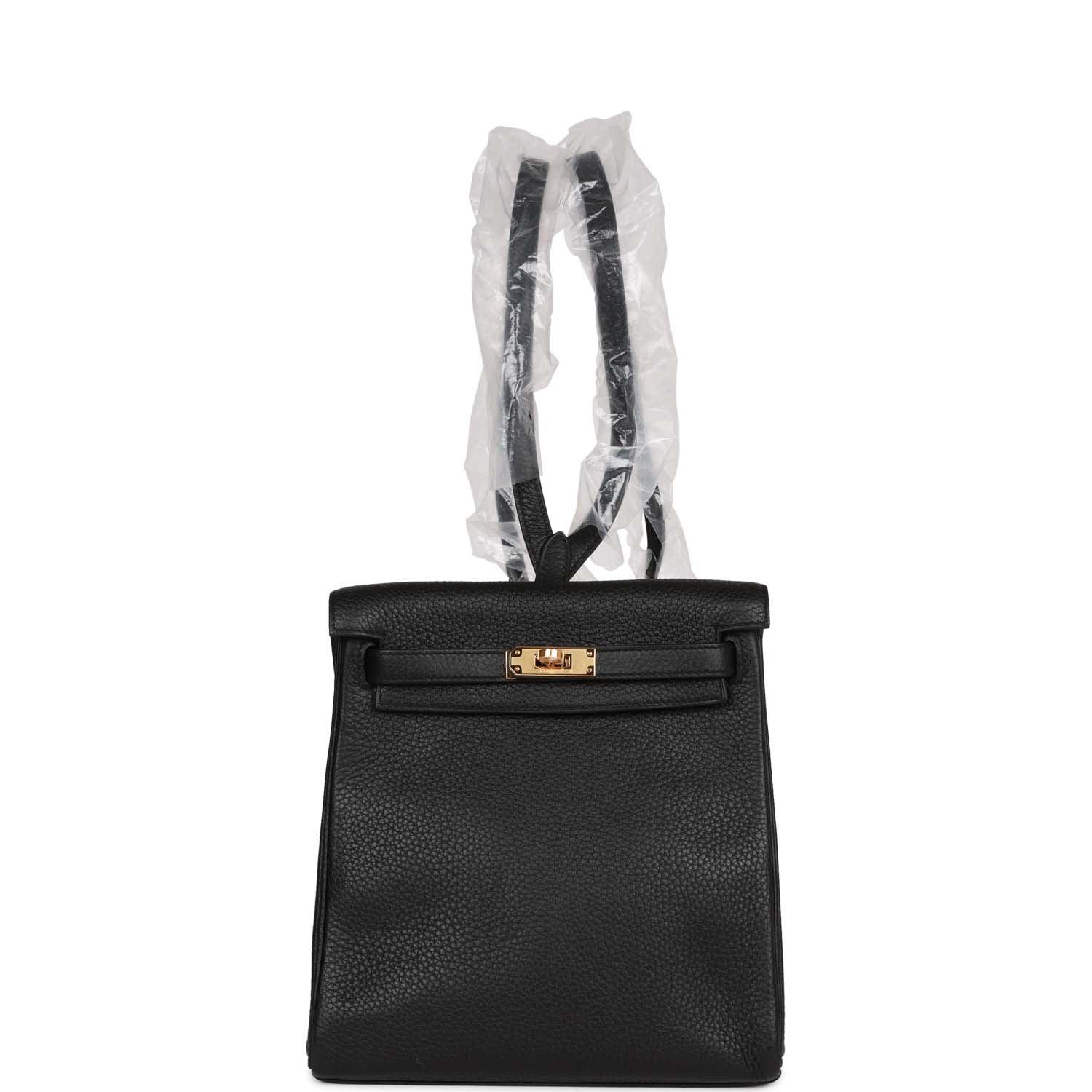 Kelly Ado Backpack Black Clemence Gold Hardware Kilta bags