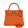 Kelly Retourne 28 Orange Togo Palladium Hardware Kilta bags