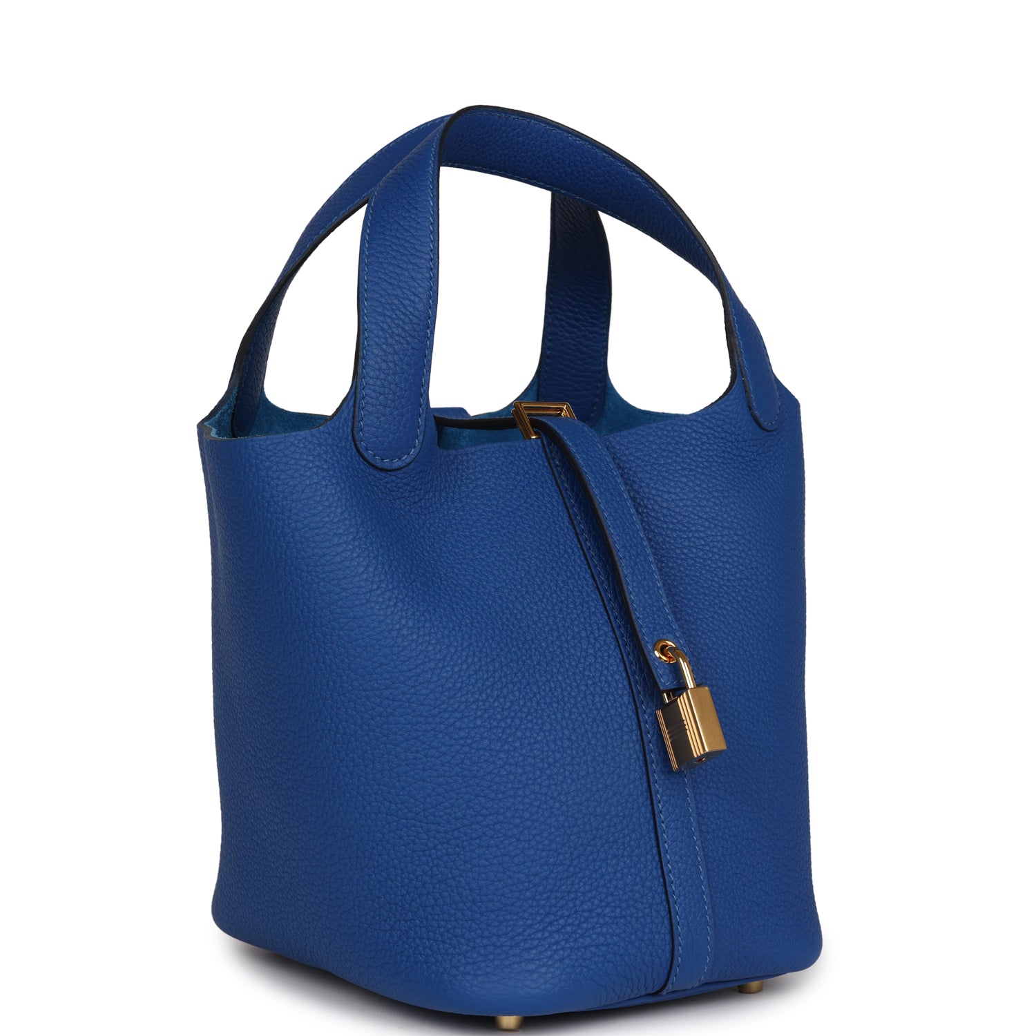 Picotin Lock 18 Bleu France Clemence Gold Hardware Kilta bags