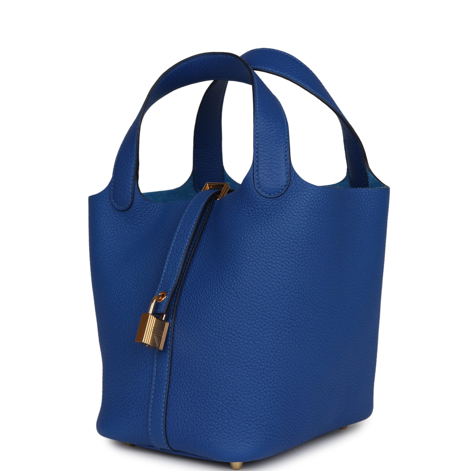 Picotin Lock 18 Bleu France Clemence Gold Hardware Kilta bags