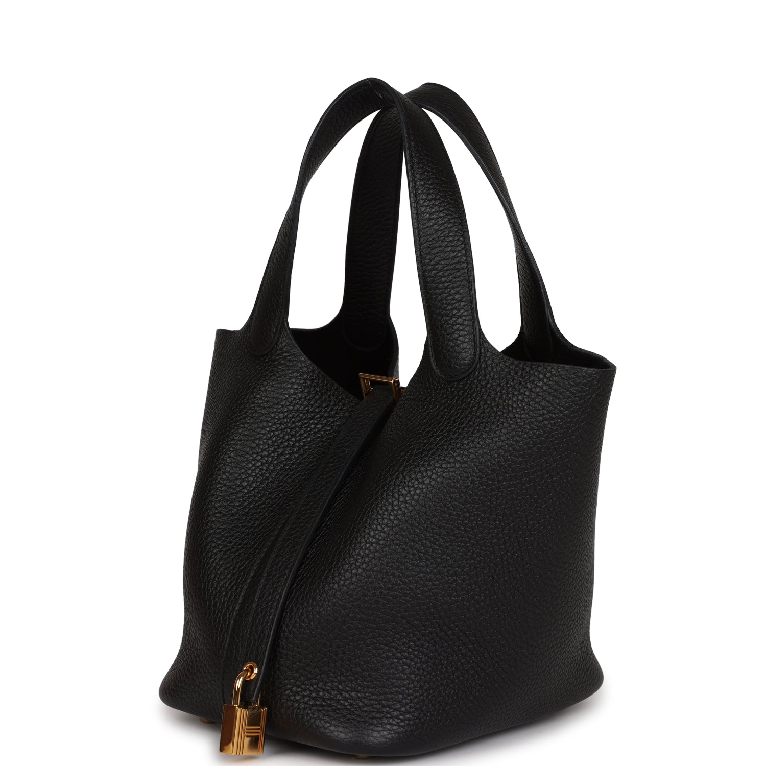 Picotin Lock 18 Black Clemence Gold Hardware Kilta bags