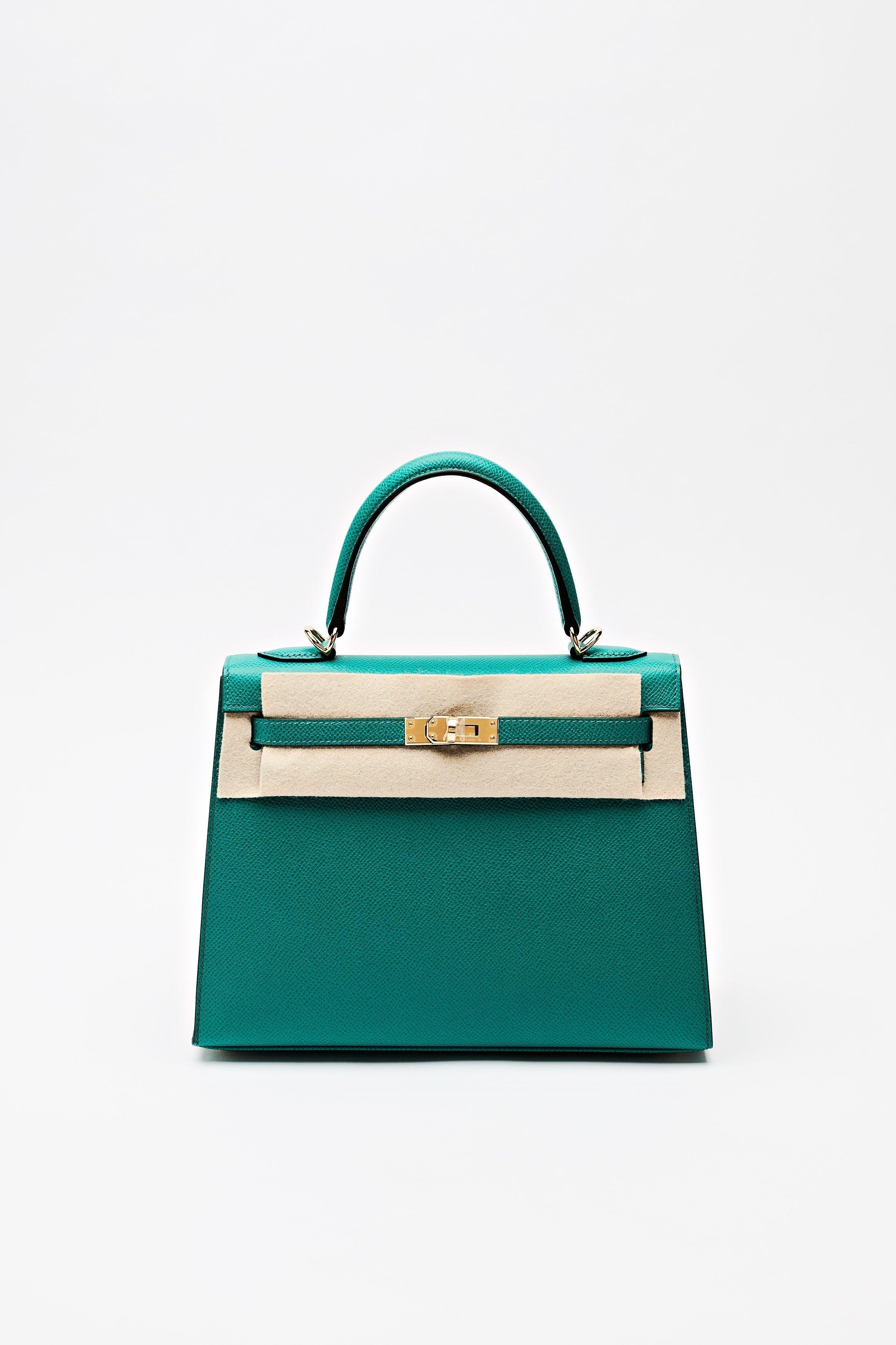 Kelly II 25 Vert Jade Sellier Epsom Calfskin Kilta bags