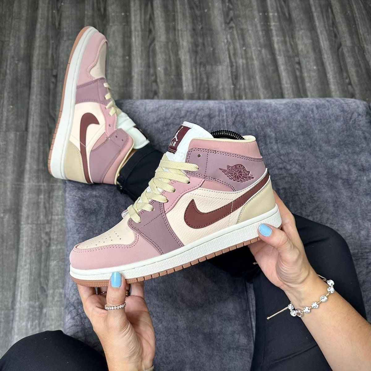 Custom Jordan 1 Mid SE Dark Pony Smoky Mauve DO7440-821