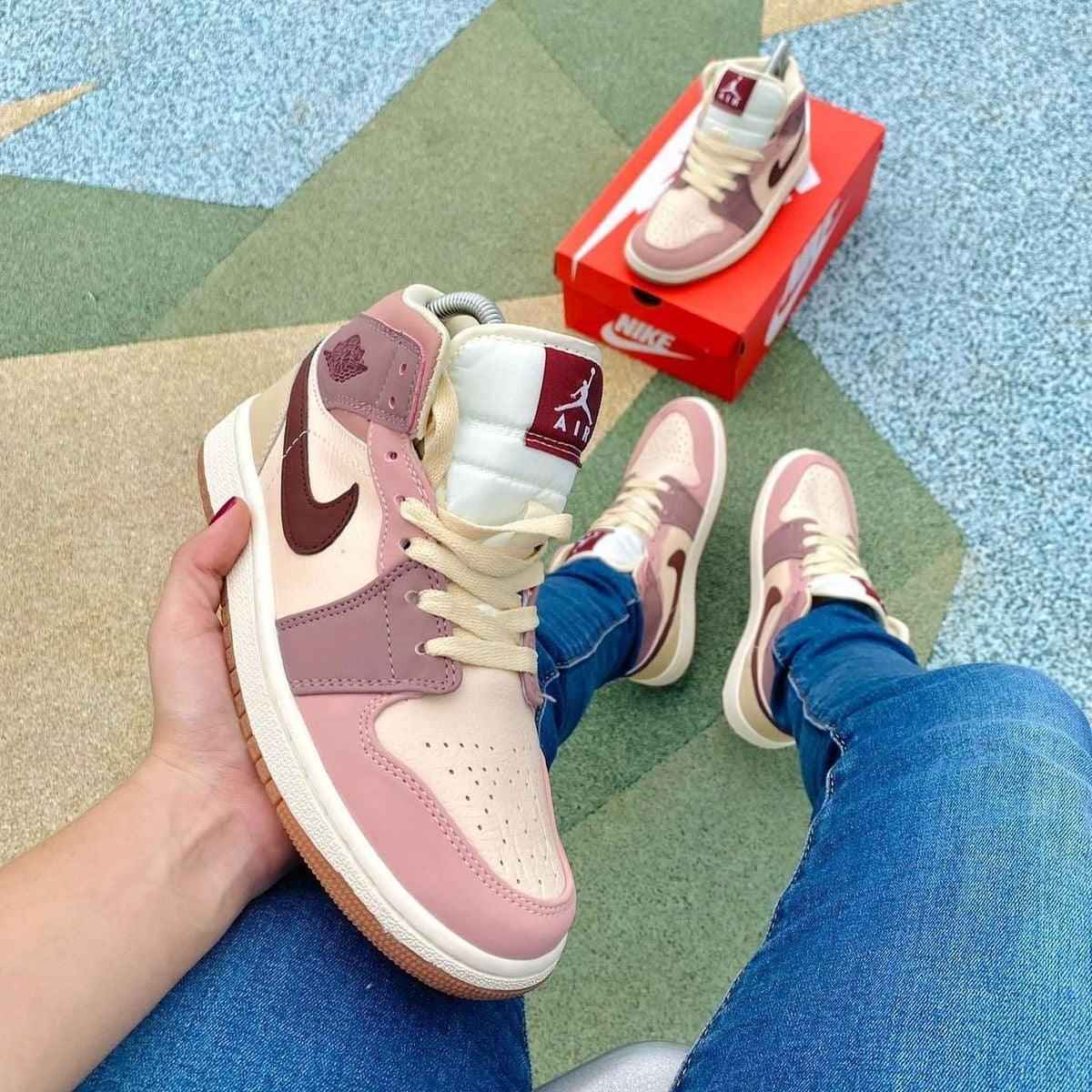 Custom Jordan 1 Mid SE Dark Pony Smoky Mauve DO7440-821