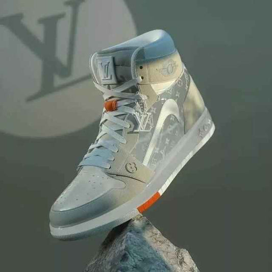 Custom Air Jordan 1 x LV Monogram