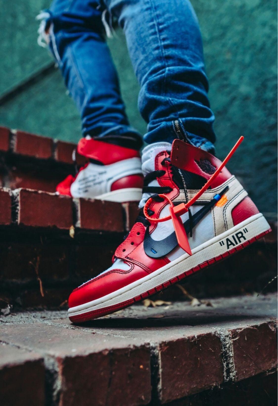 Custom Air Jordan 1 Off White Chicago Sneakers Jordans Customs