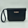 Kelly Depeches 25 Noir Veau Evergrain Clutch Palladium Hardware Kilta bags