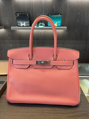 Birkin 30 Crevette Togo Palladium Hardware Kilta bags