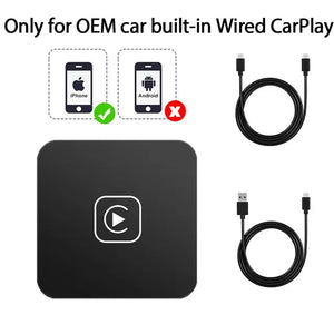 Mini Carplay&Auto Box Dongle Wired To Wireless For Audi Toyota Mazda Nissan Chevrolet Suzuki Subaru Kia Ford Opel Skoda Hyundai