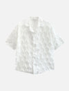 Niche Design Textured Short-sleeved Shirt SP240417E42B