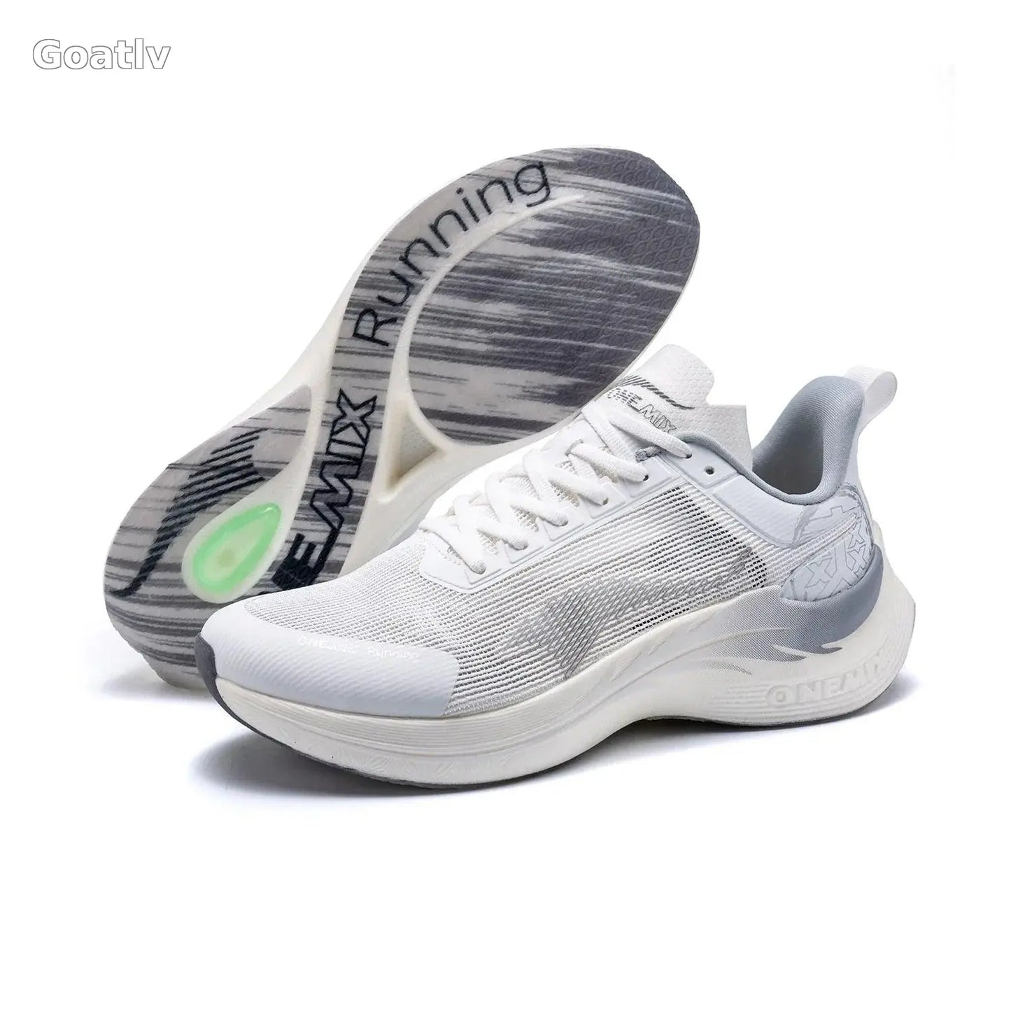 ONEMIX White Trail Running Shoes - 1984