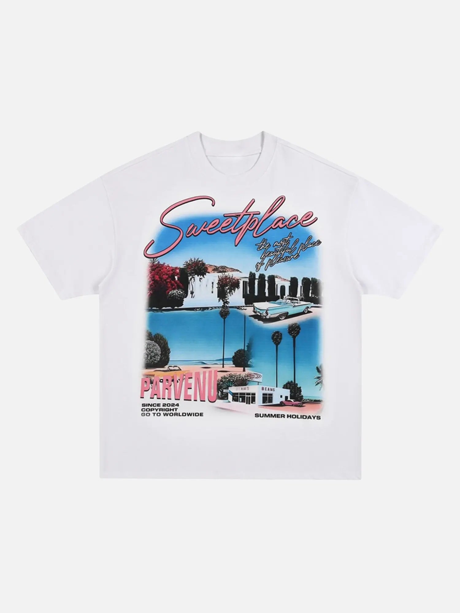 Oversize West Coast California Street T-shirt SP2403210YIK