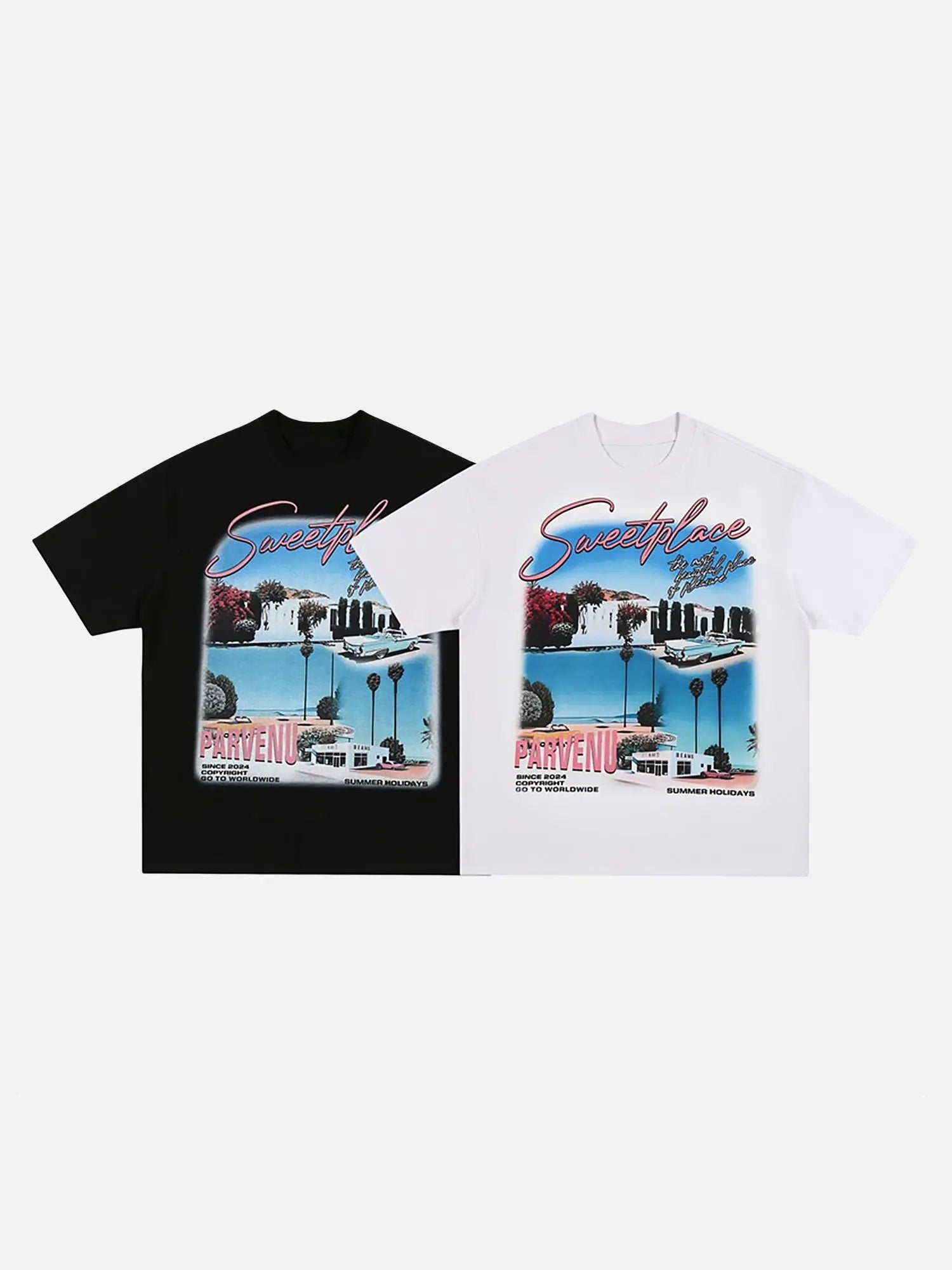 Oversize West Coast California Street T-shirt SP2403210YIK