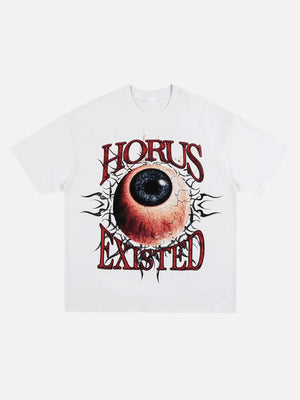 Oversize West Coast Street Eyeball T-shirt SP240320UPYW