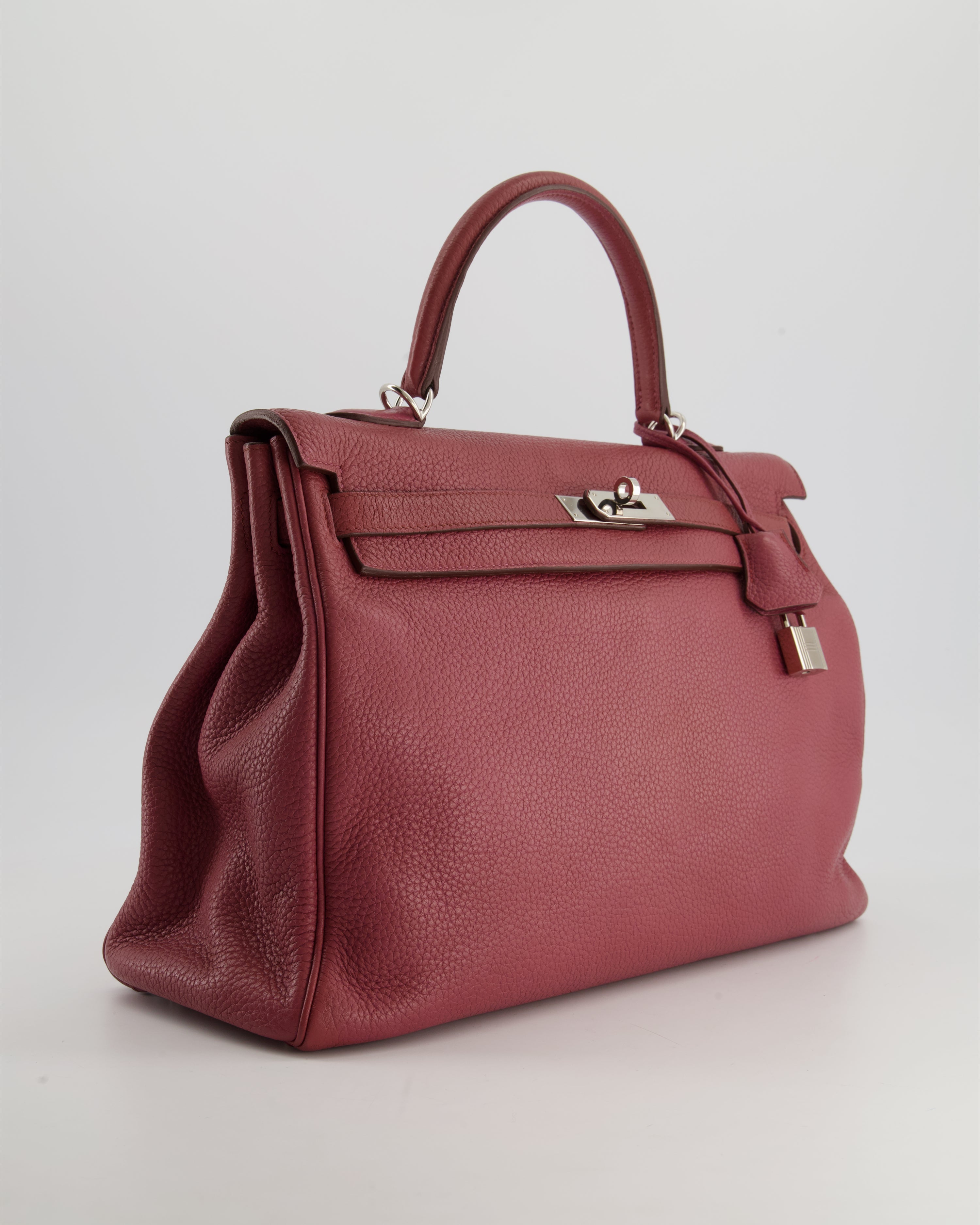 Kelly Bag 35cm in Bois De Rose Togo Leather With Palladium Hardware Kilta bags