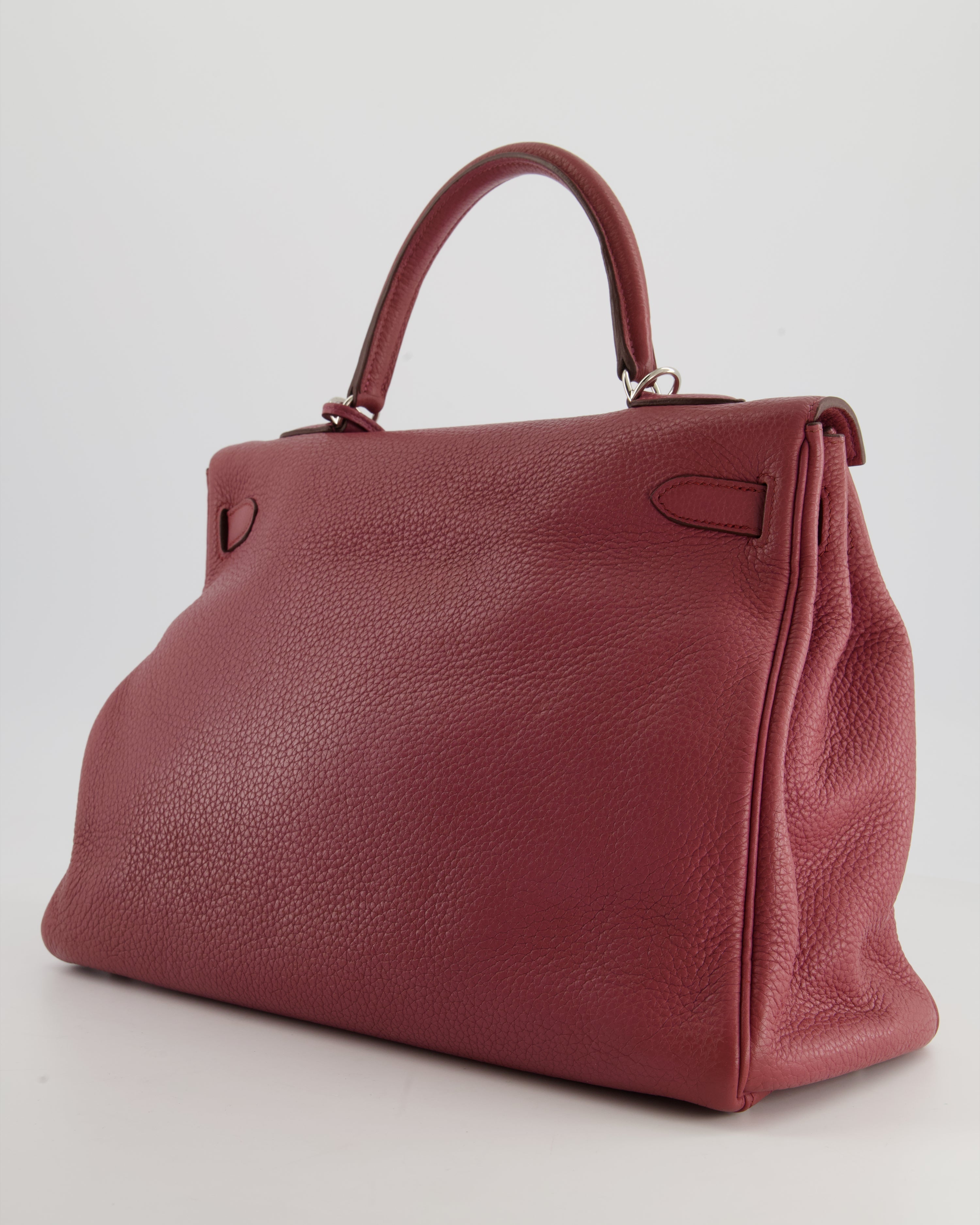 Kelly Bag 35cm in Bois De Rose Togo Leather With Palladium Hardware Kilta bags