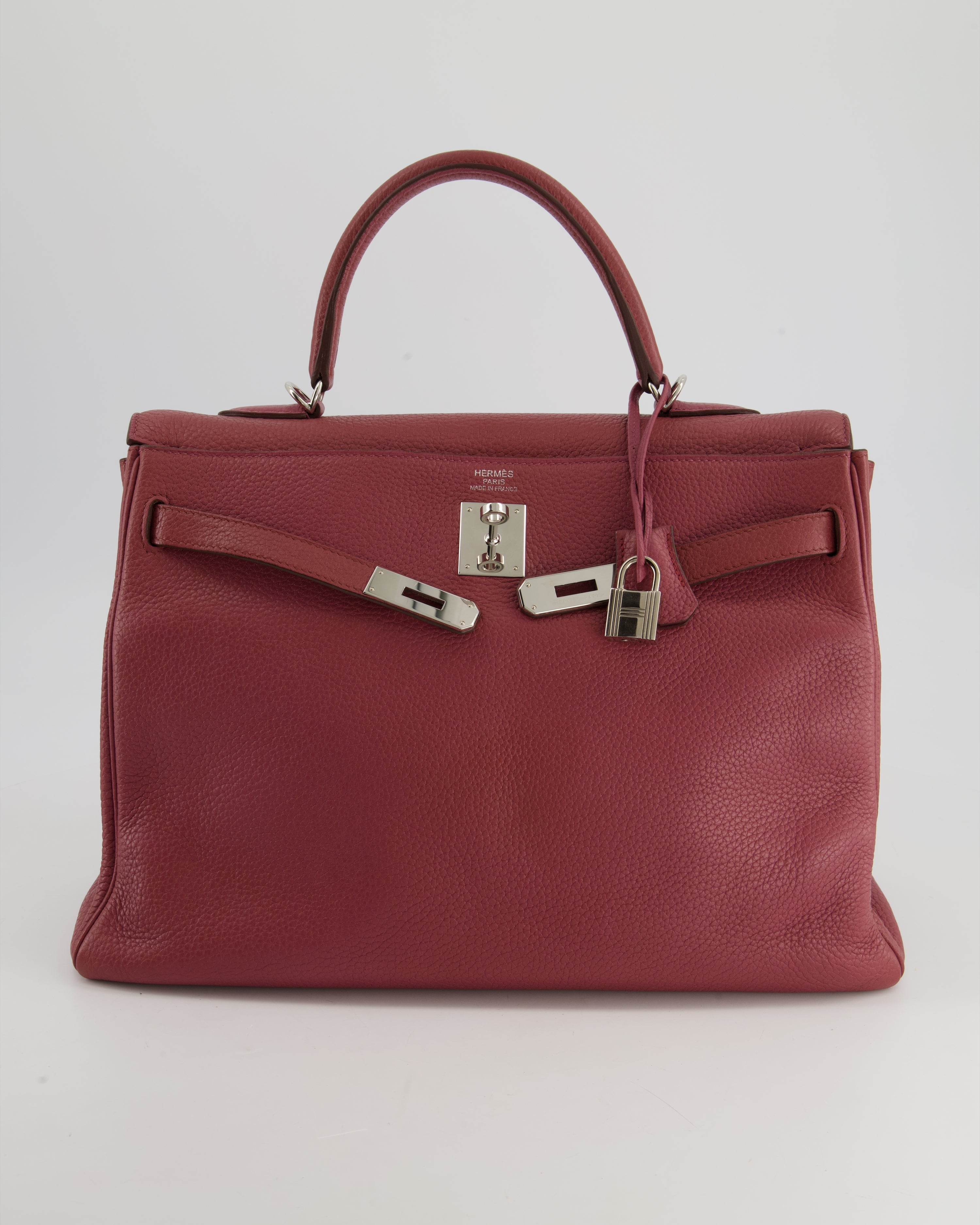 Kelly Bag 35cm in Bois De Rose Togo Leather With Palladium Hardware Kilta bags