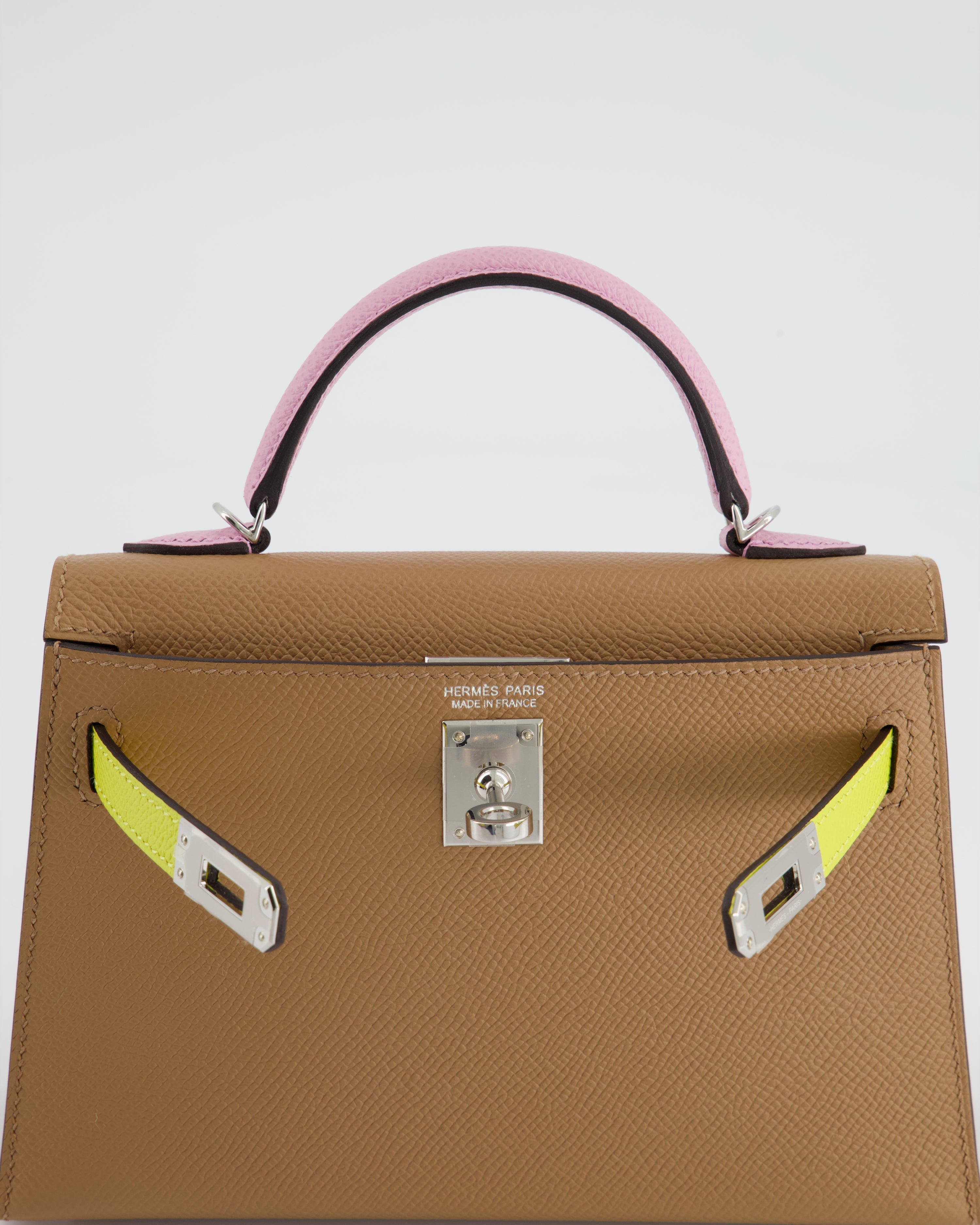 *HOT* Hermes Mini Kelly II Sellier 20cm Tri-Colour with Palladium Hardware - sneakerlandnet