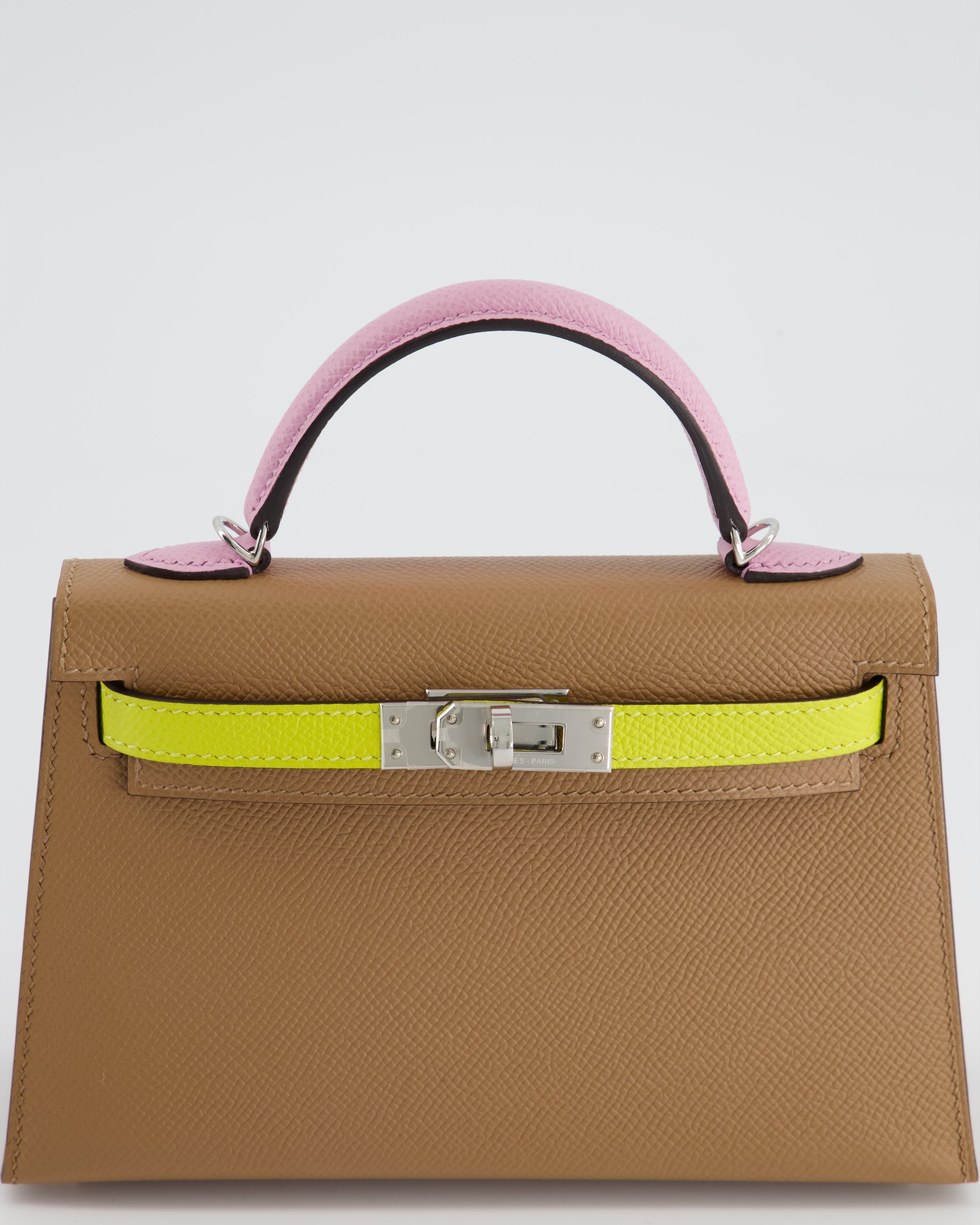 *HOT* Hermes Mini Kelly II Sellier 20cm Tri-Colour with Palladium Hardware - sneakerlandnet