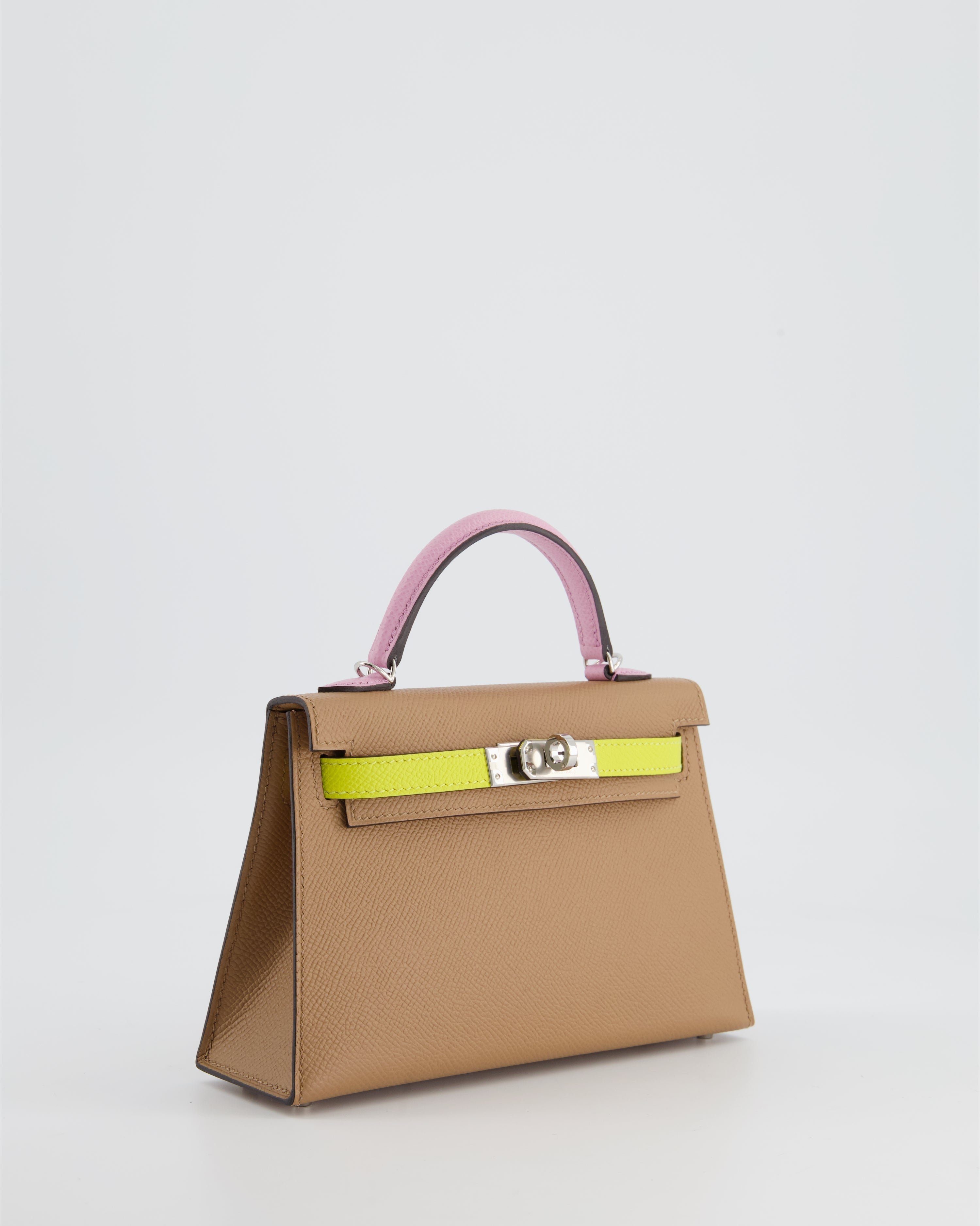 *HOT* Hermes Mini Kelly II Sellier 20cm Tri-Colour with Palladium Hardware - sneakerlandnet