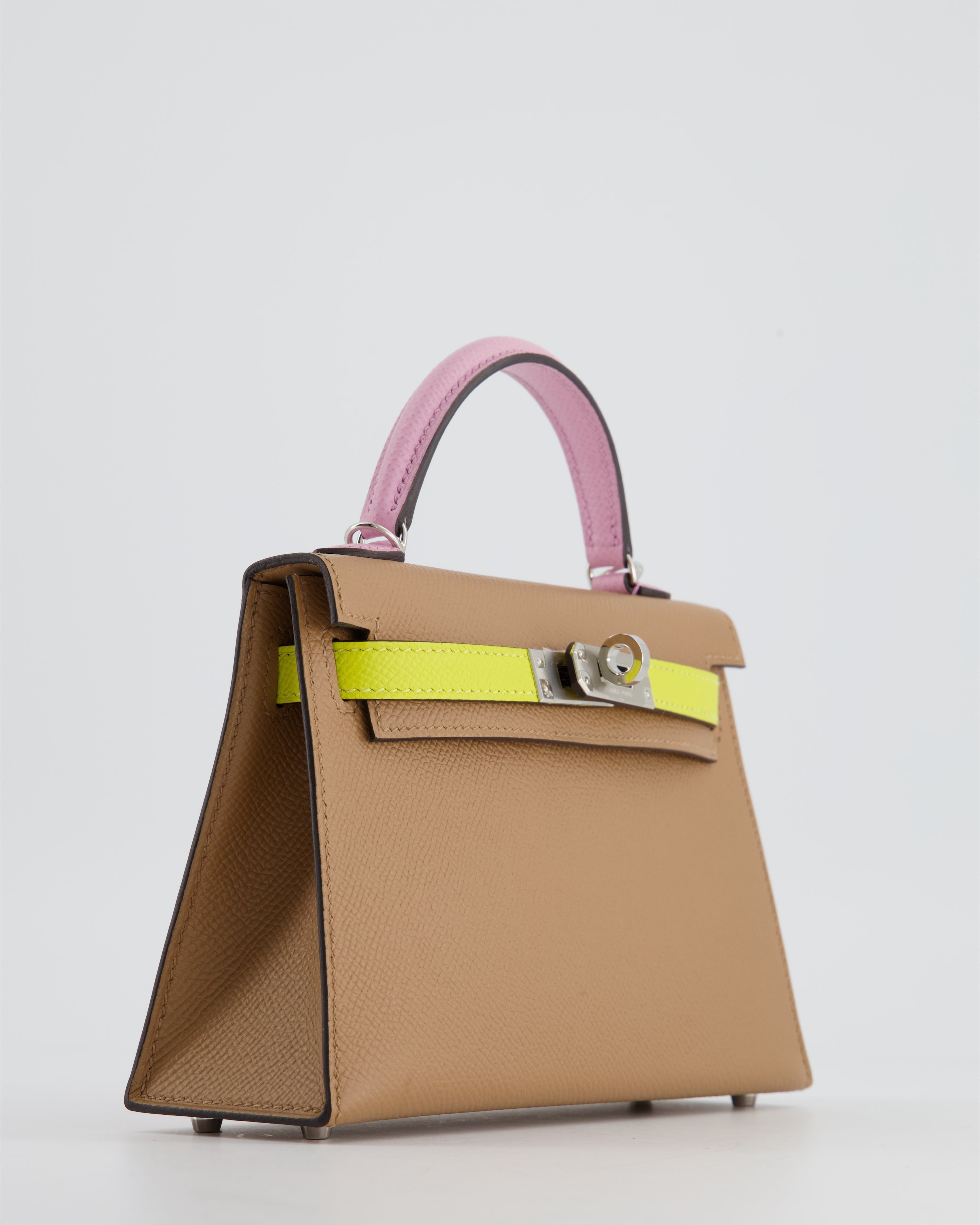 *HOT* Hermes Mini Kelly II Sellier 20cm Tri-Colour with Palladium Hardware - sneakerlandnet