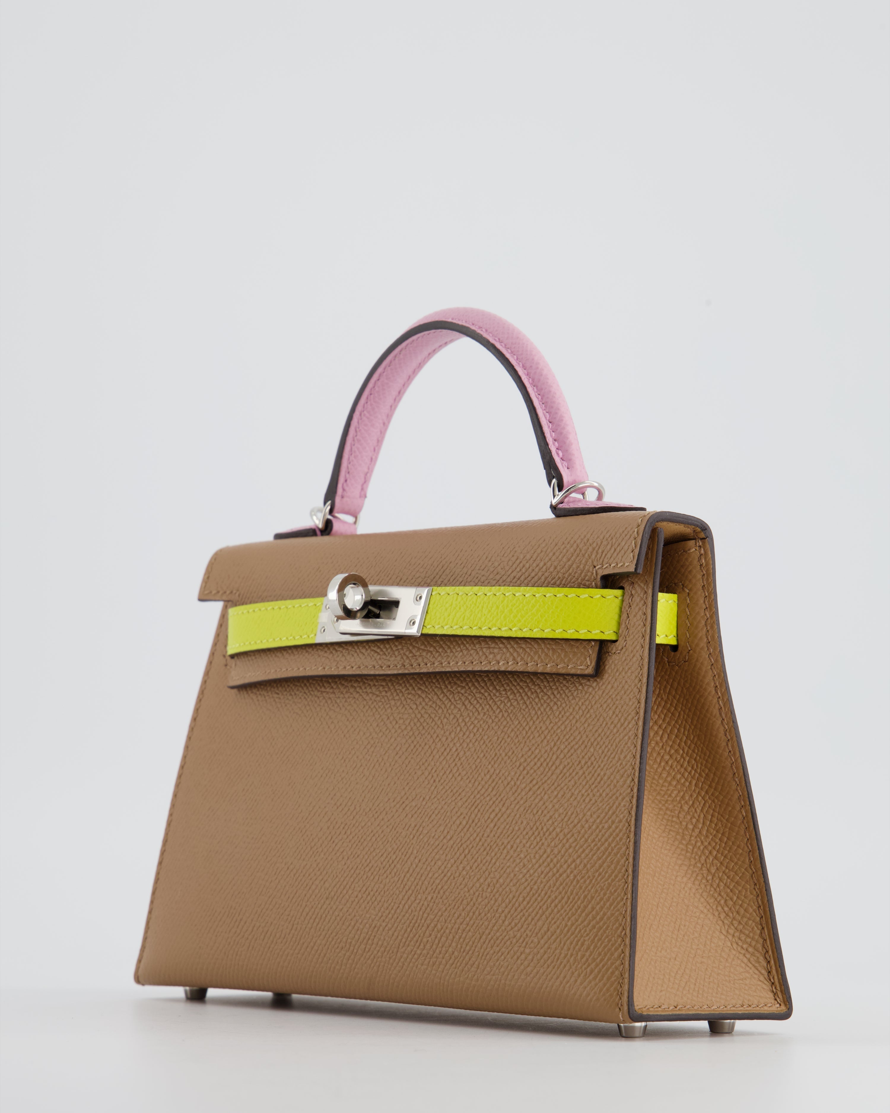 *HOT* Hermes Mini Kelly II Sellier 20cm Tri-Colour with Palladium Hardware - sneakerlandnet