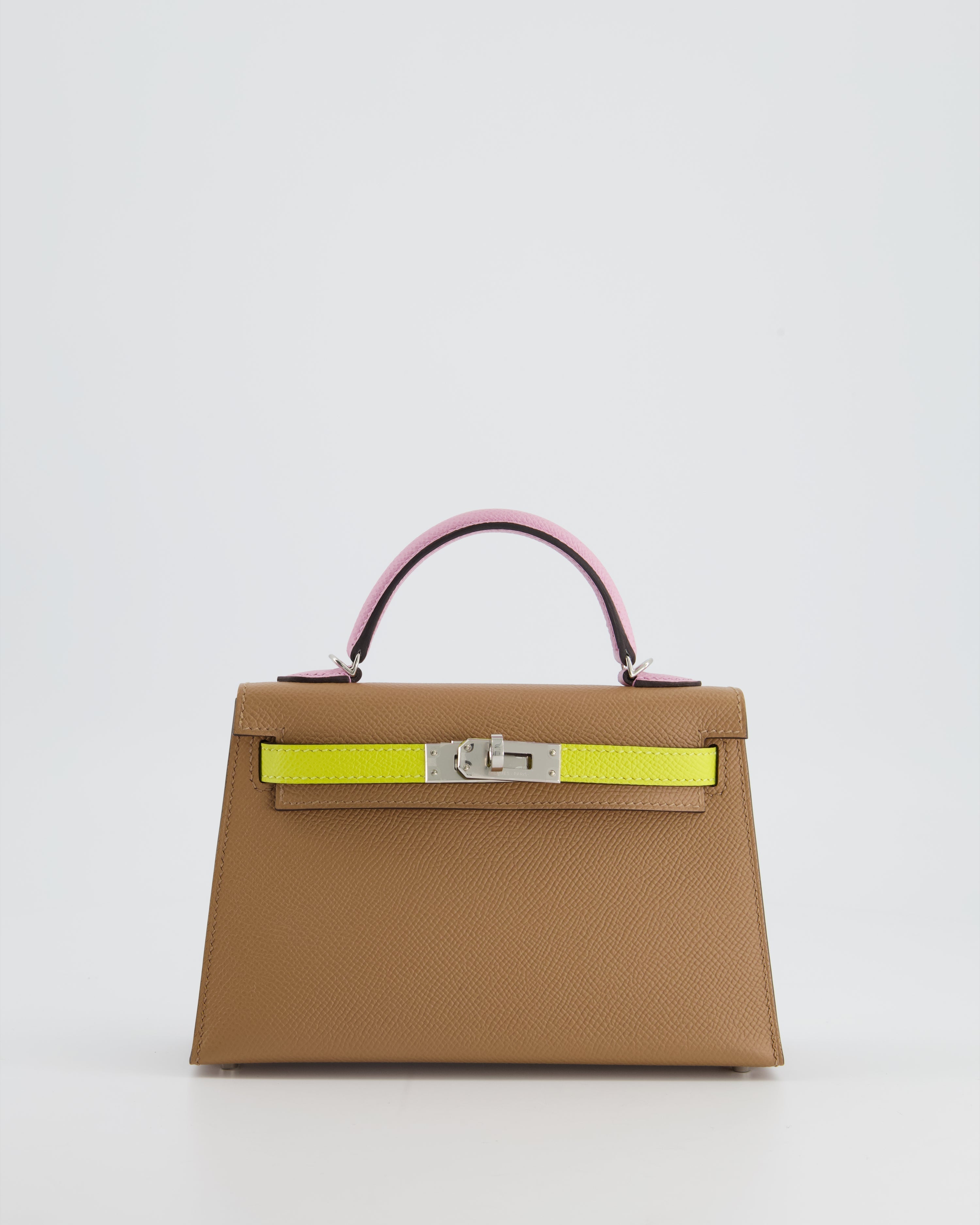 *HOT* Hermes Mini Kelly II Sellier 20cm Tri-Colour with Palladium Hardware - sneakerlandnet