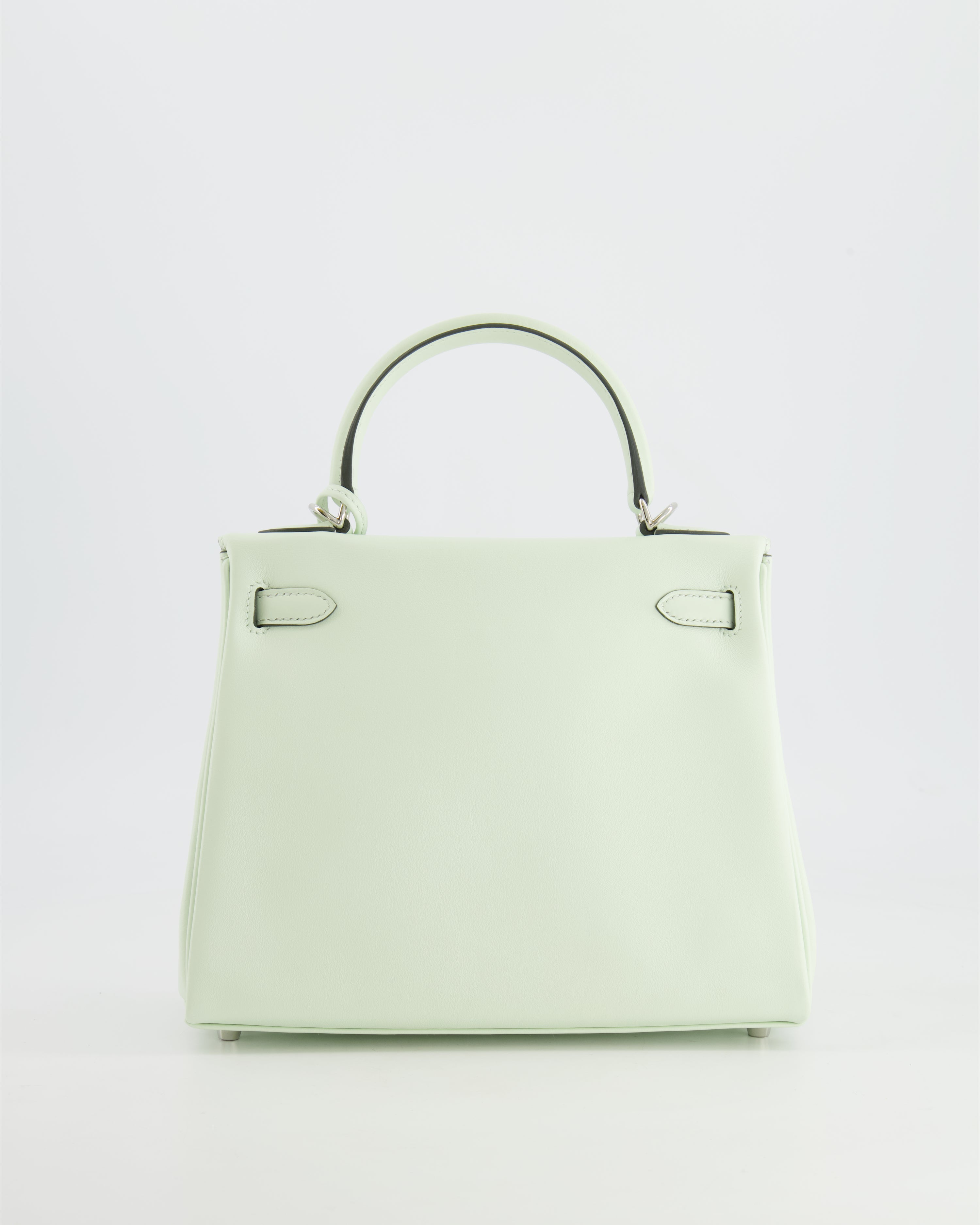 *RARE* Hermes Kelly Bag 25cm Retourne in Vert Fizz Swift Leather with Palladium Hardware - sneakerlandnet