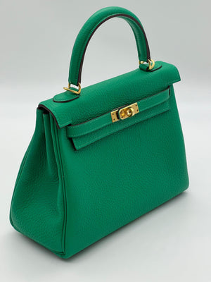 Kelly II 25 Retourne Veau Togo Perso Menthe Kilta bags