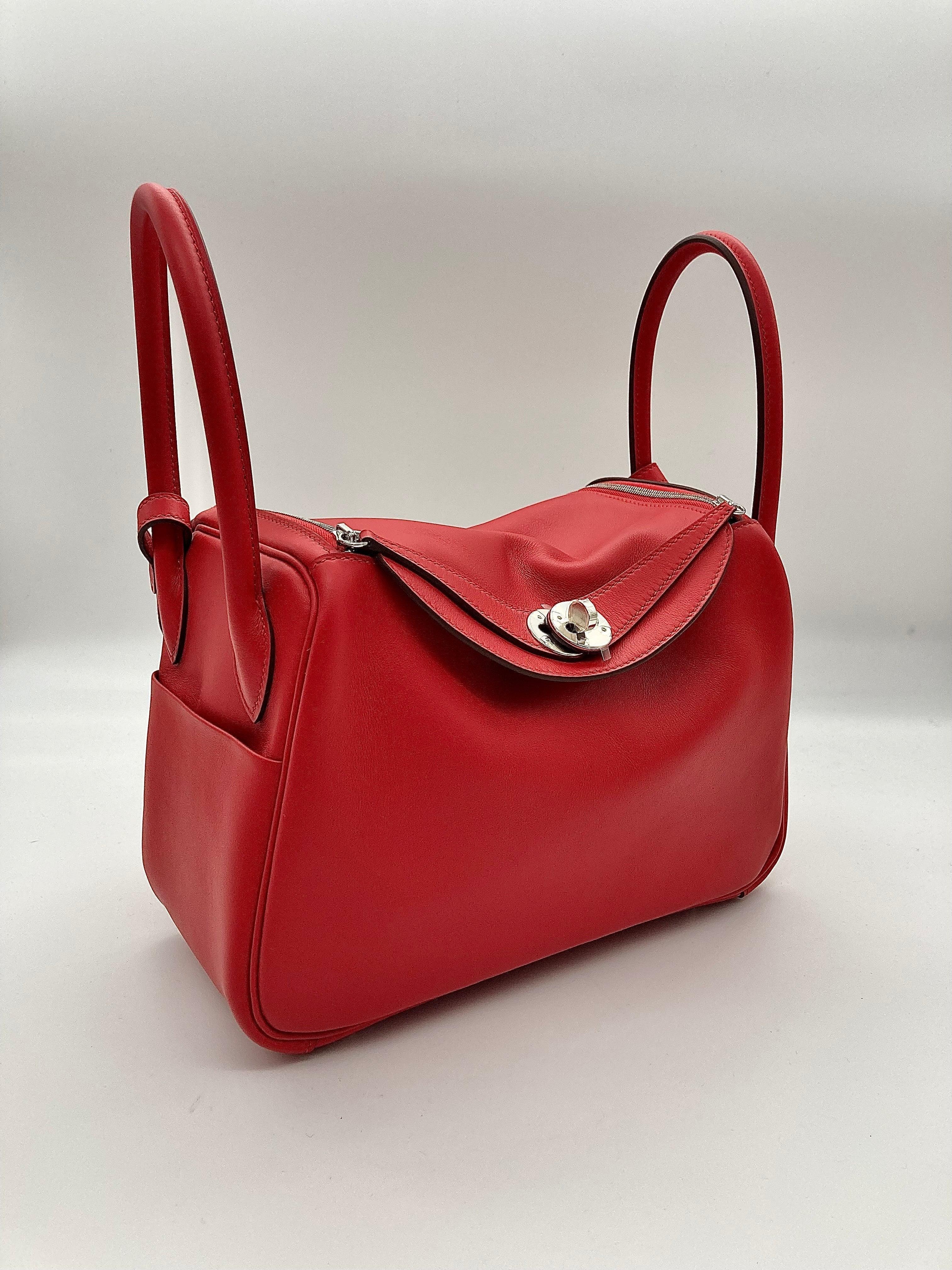 Lindy 26 Verso Swift Calfskin Rouge de Coeur/Rouge Piment PHW Kilta bags