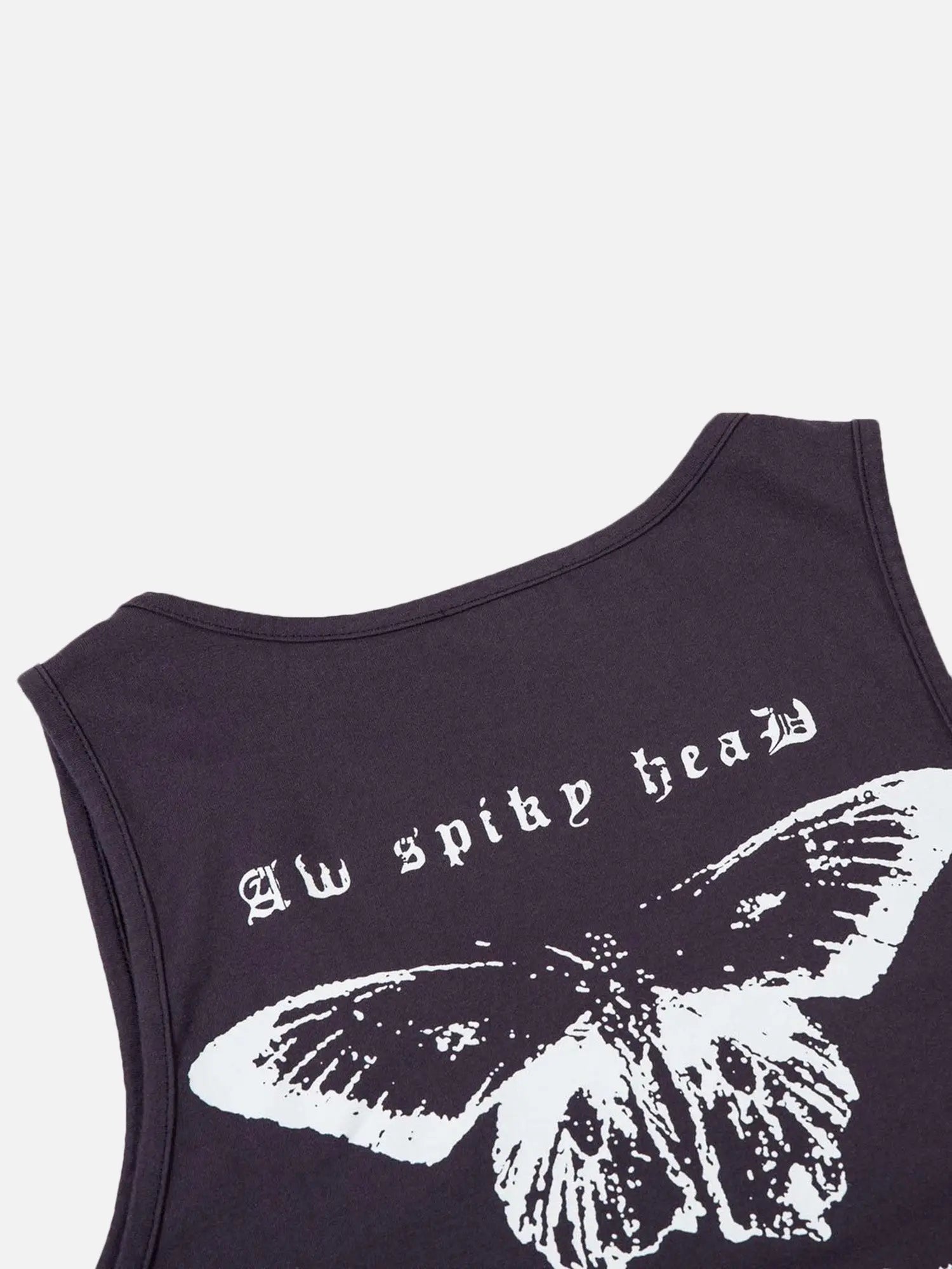 Retro Butterfly Goth Letter Print Vest Tank Top SP240329M7SA