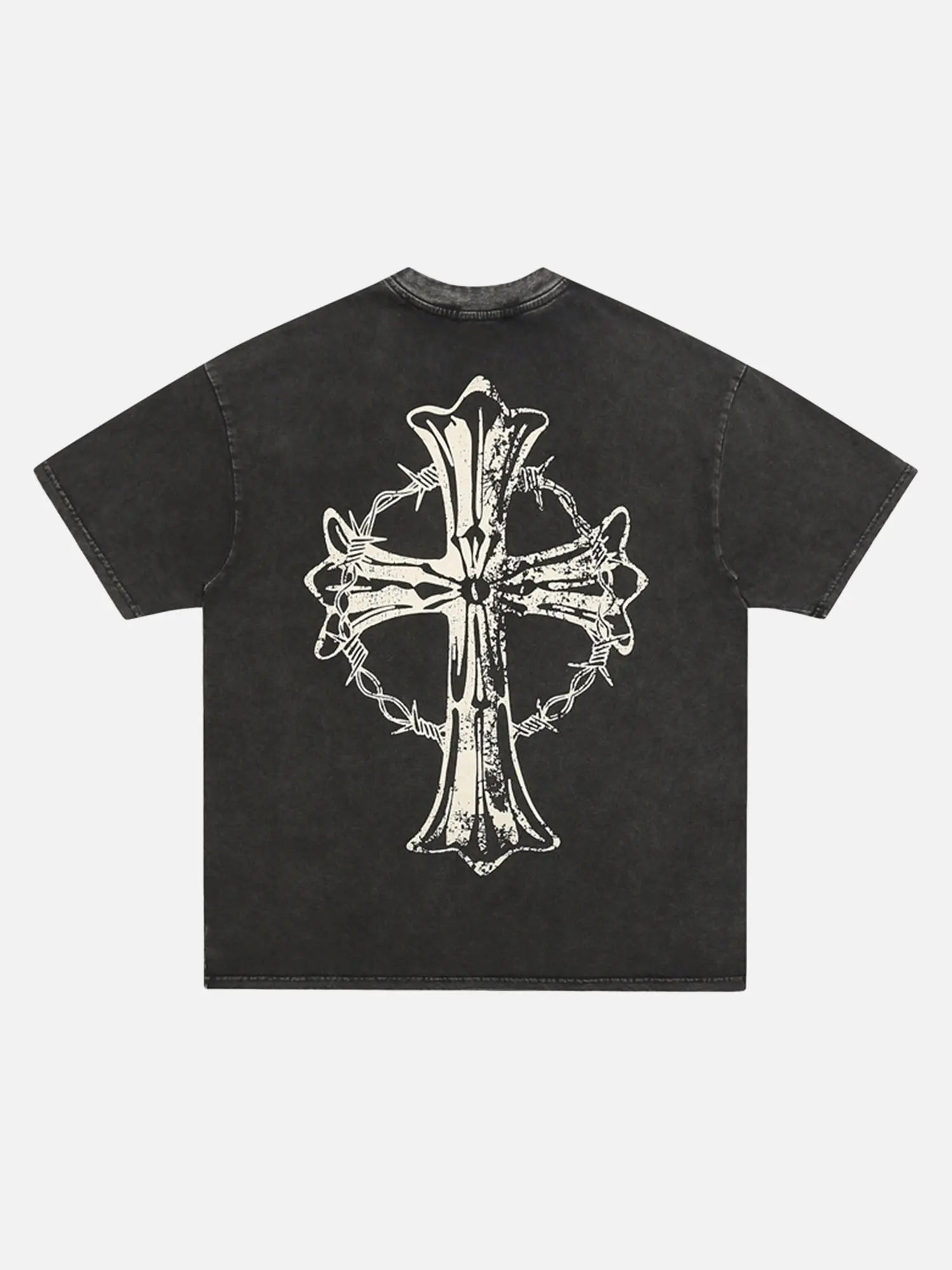 Retro Street Our Lady Of The Cross T-shirt SP240321NGMH